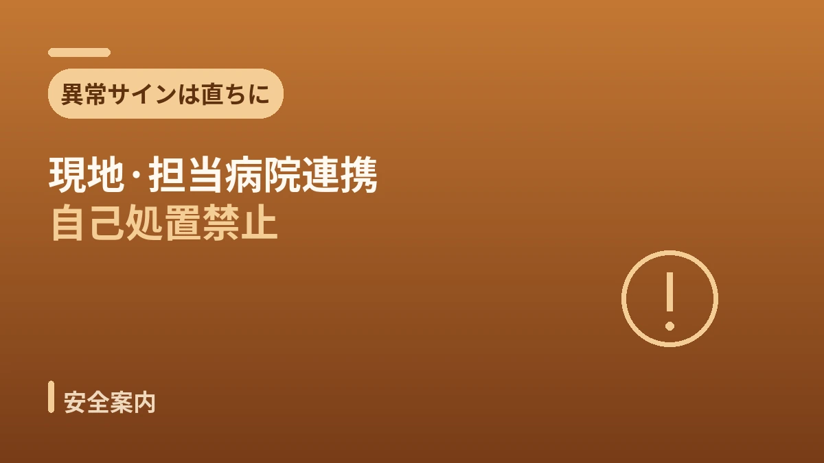 帰国後フォローアップガイド —— 安全なアフターケアと現地連携 3