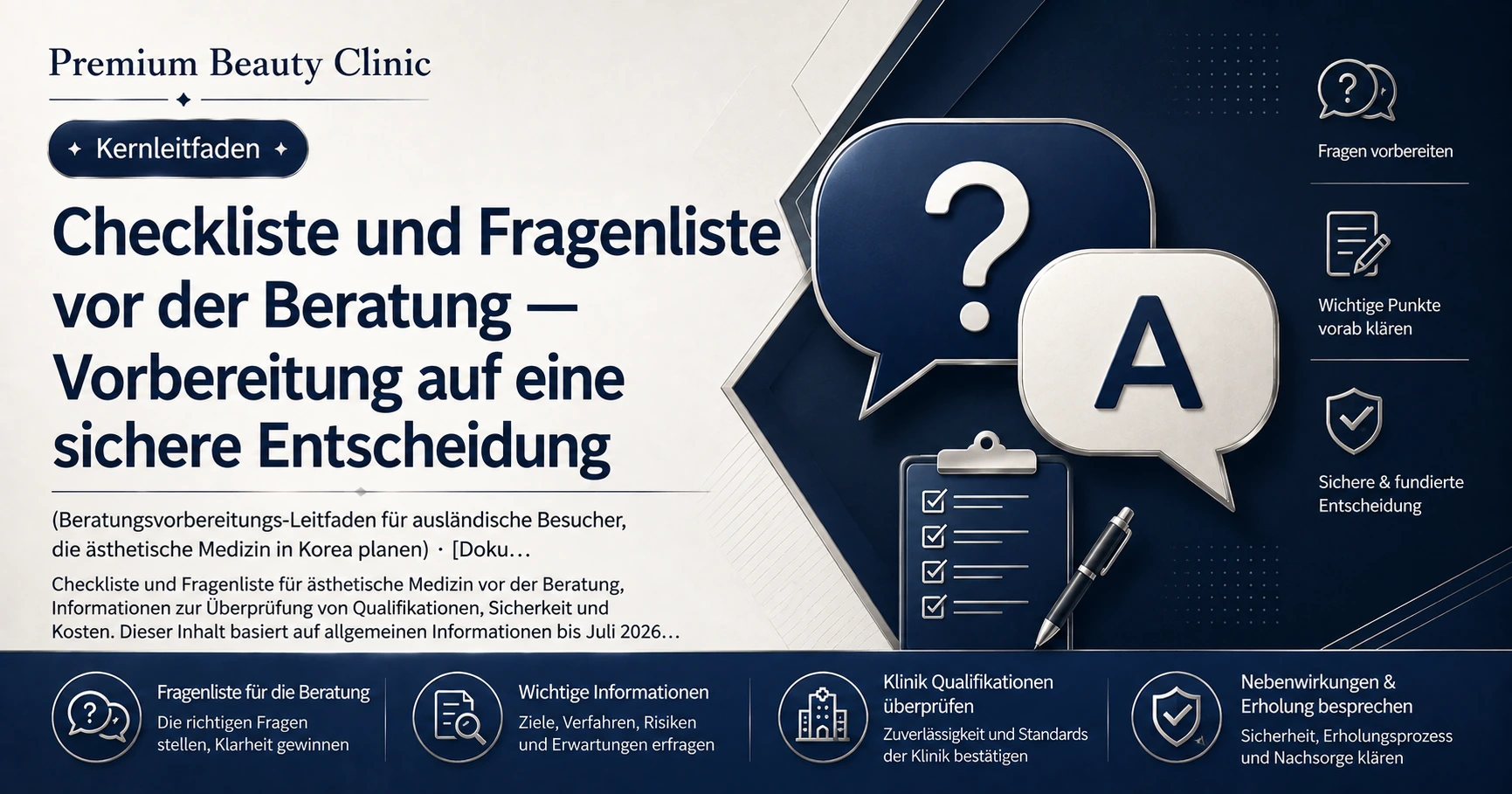 Checkliste und Fragenliste vor der Beratung — Vorbereitung auf eine sichere Entscheidung 2