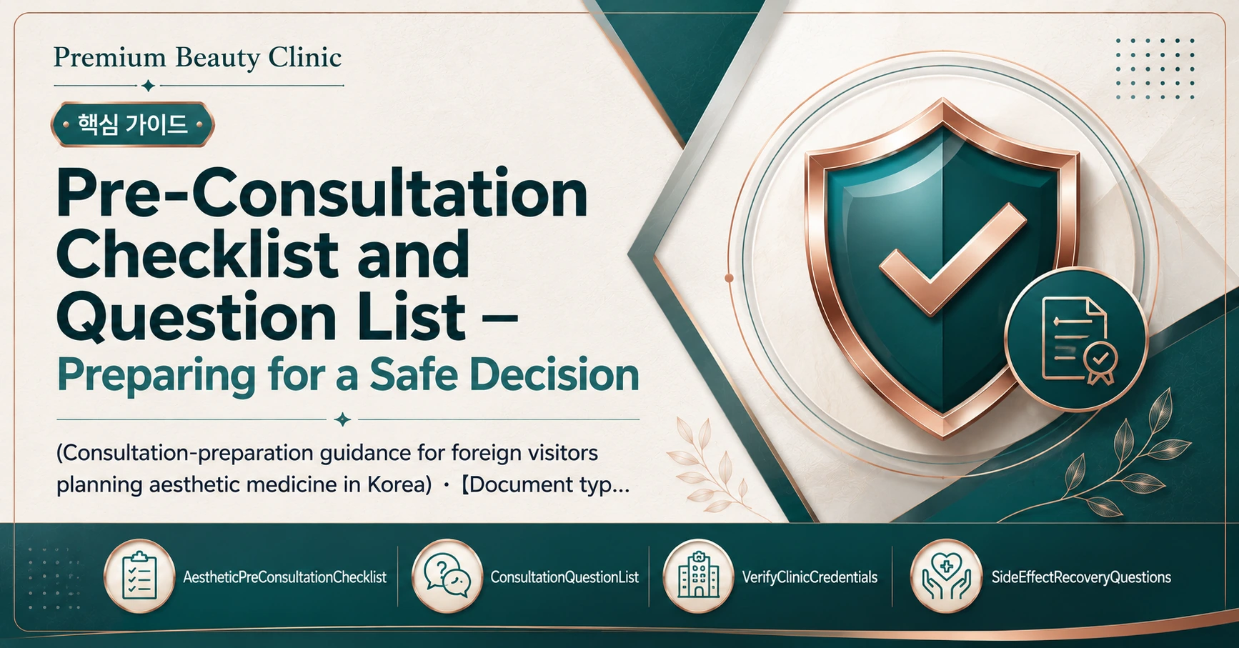 Pre-Consultation Checklist and Question List — Preparing for a Safe Decision 3