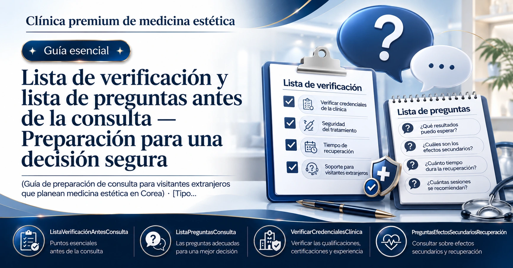 Lista de verificación y lista de preguntas antes de la consulta — Preparación para una decisión segura 2