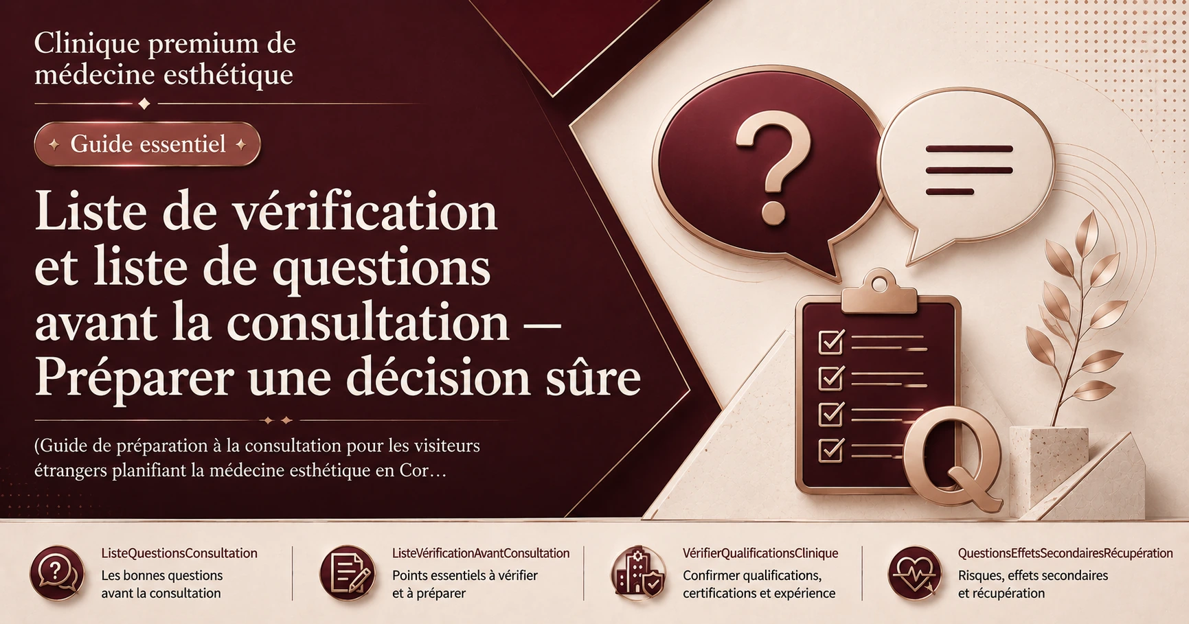 Liste de vérification et liste de questions avant la consultation — Préparer une décision sûre 2
