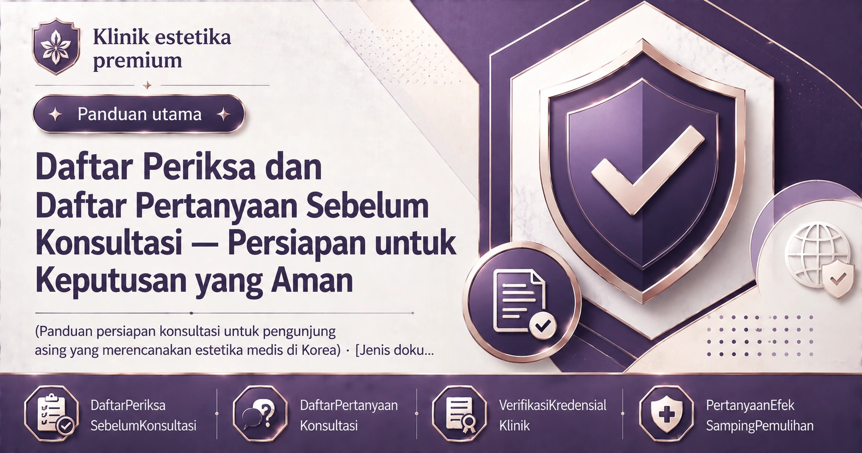 Daftar Periksa dan Daftar Pertanyaan Sebelum Konsultasi — Persiapan untuk Keputusan yang Aman 3