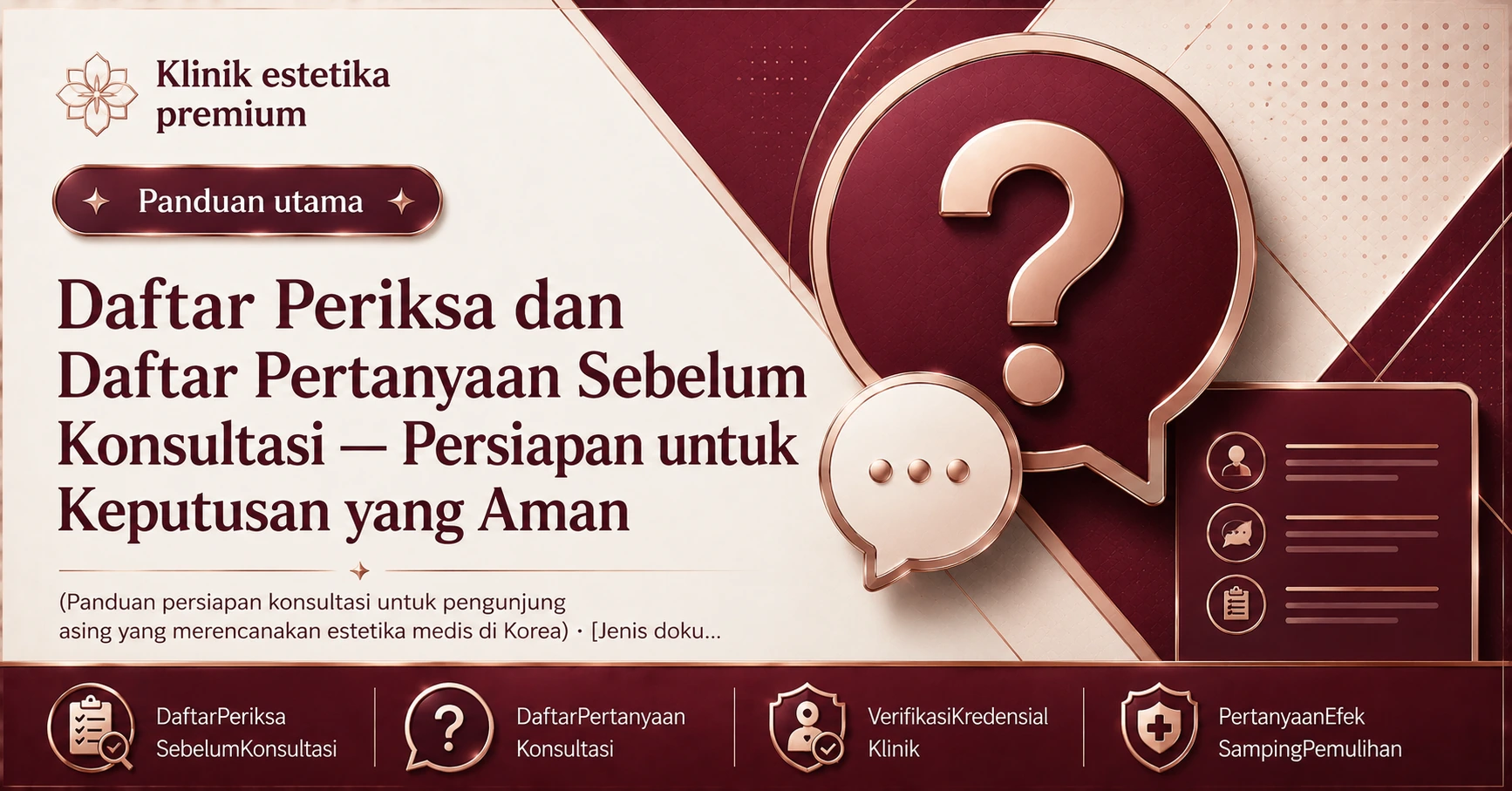 Daftar Periksa dan Daftar Pertanyaan Sebelum Konsultasi — Persiapan untuk Keputusan yang Aman 2