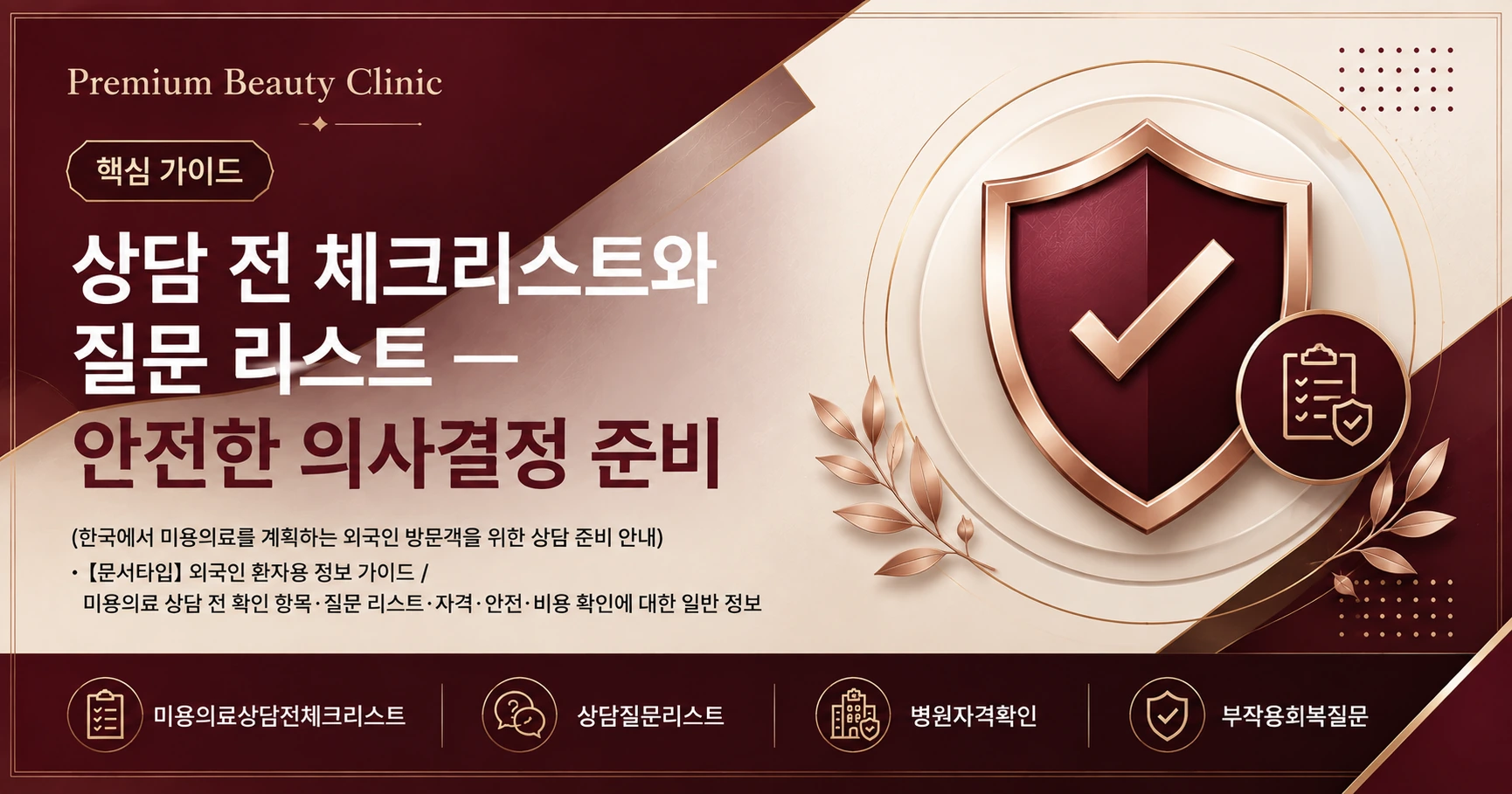 상담 전 체크리스트와 질문 리스트 — 안전한 의사결정 준비 3