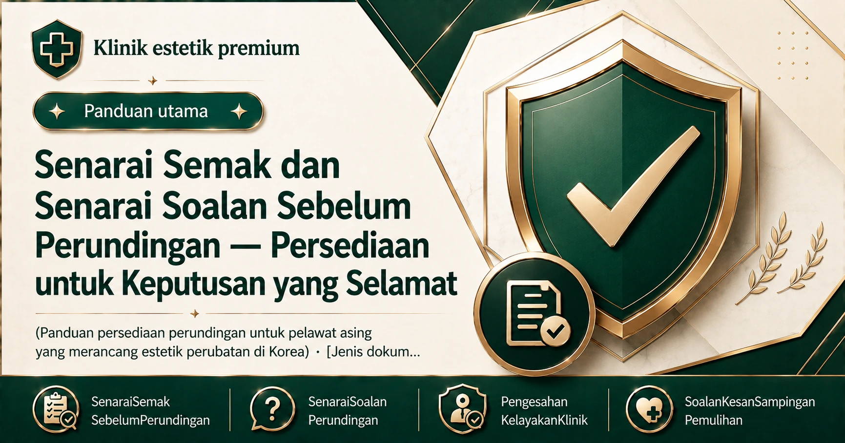 Senarai Semak dan Senarai Soalan Sebelum Perundingan — Persediaan untuk Keputusan yang Selamat 3