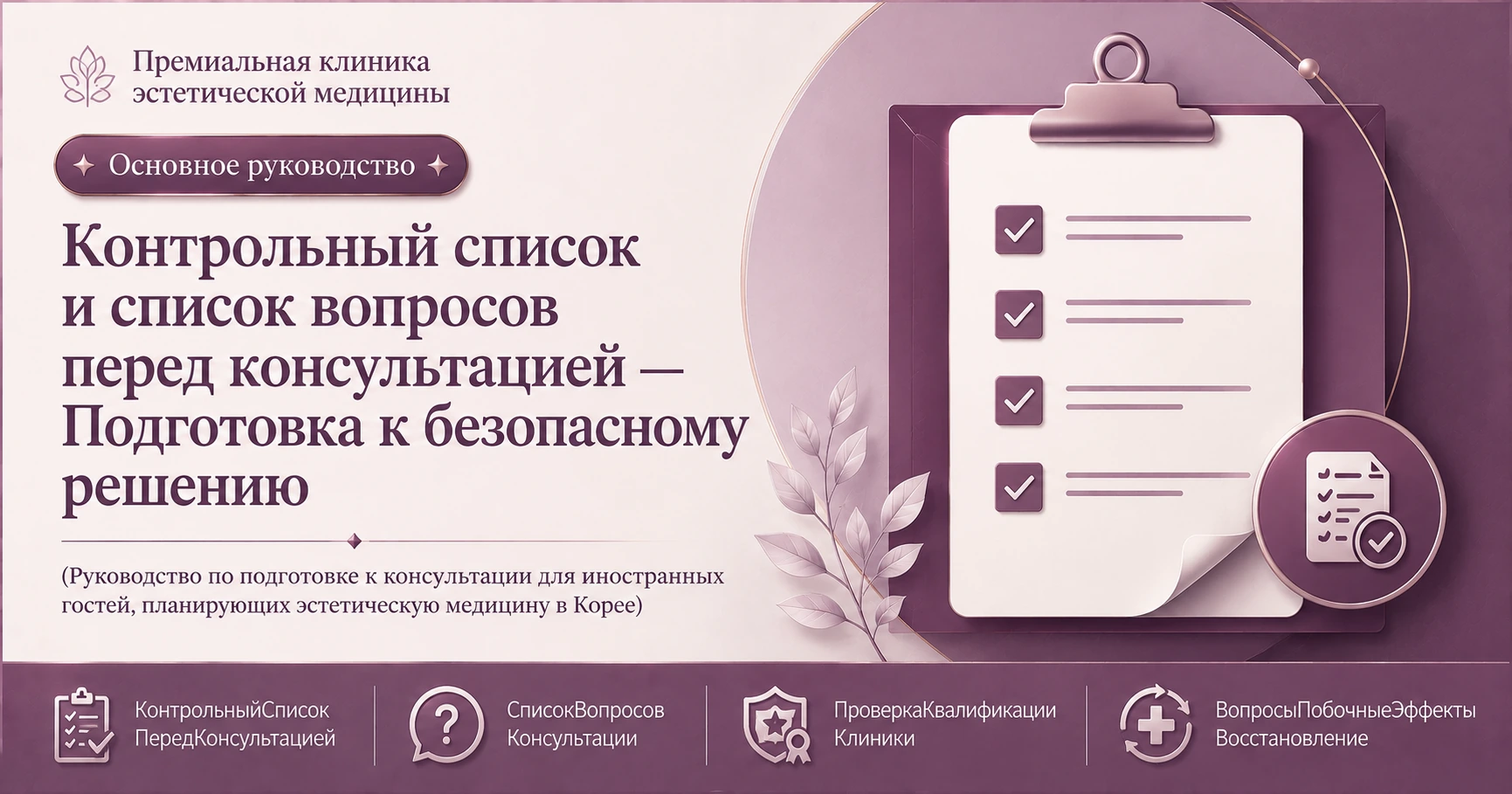 Контрольный список и список вопросов перед консультацией — Подготовка к безопасному решению