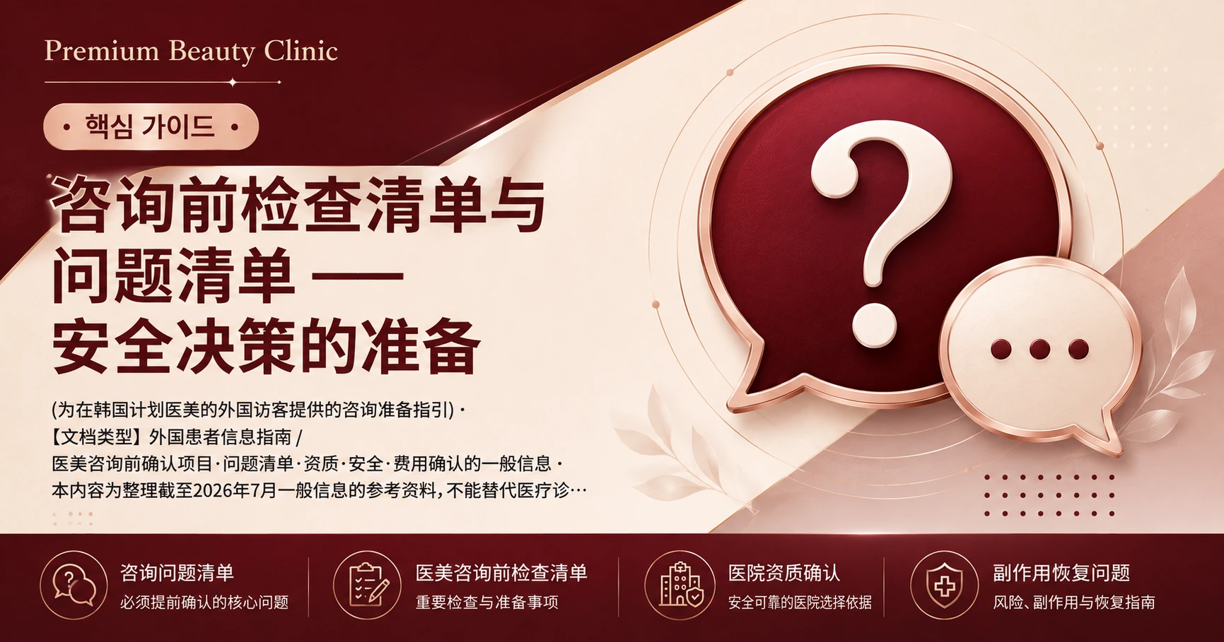 咨询前检查清单与问题清单 —— 安全决策的准备 2