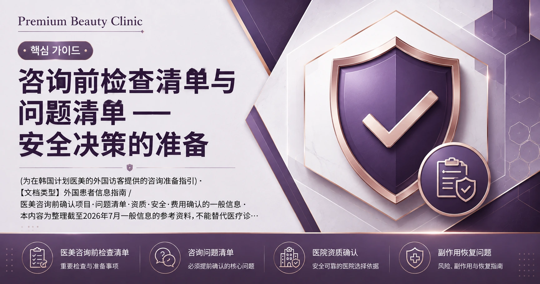 咨询前检查清单与问题清单 —— 安全决策的准备 3