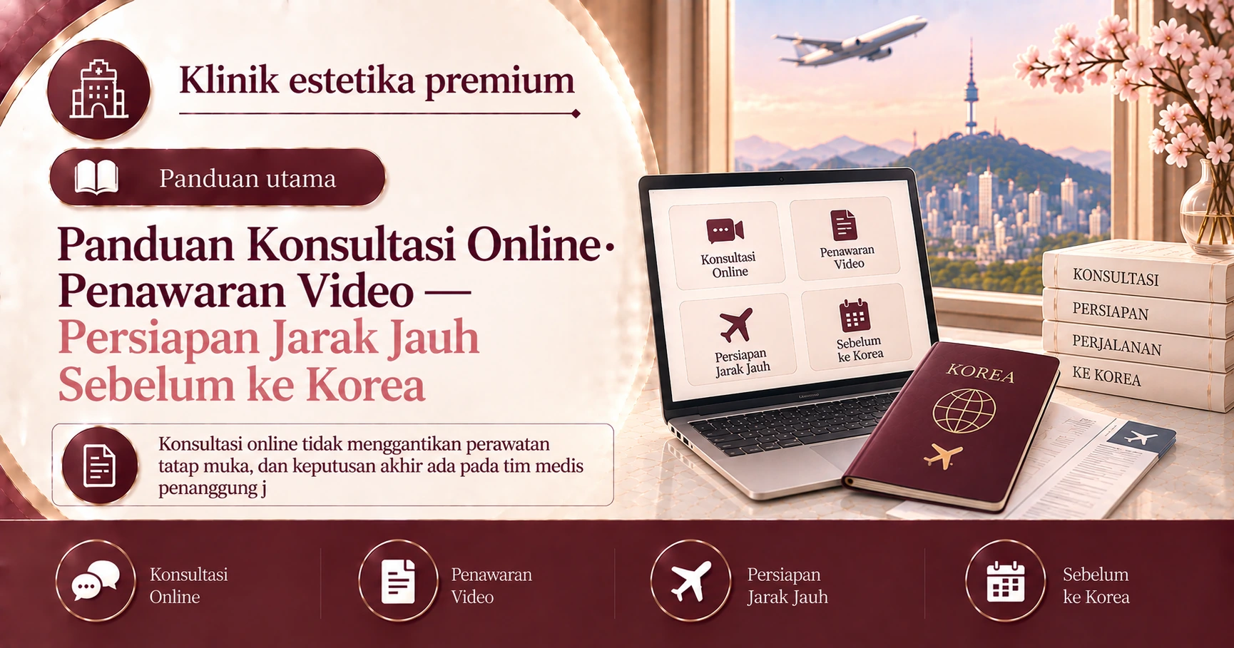 Panduan Konsultasi Online·Penawaran Video — Persiapan Jarak Jauh Sebelum ke Korea