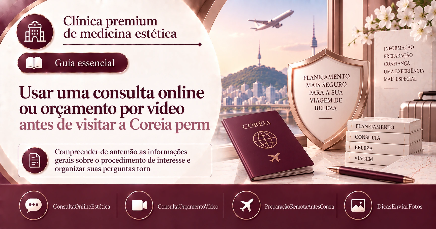 Guia de consulta online·orçamento por vídeo — Preparação remota antes de visitar a Coreia 3