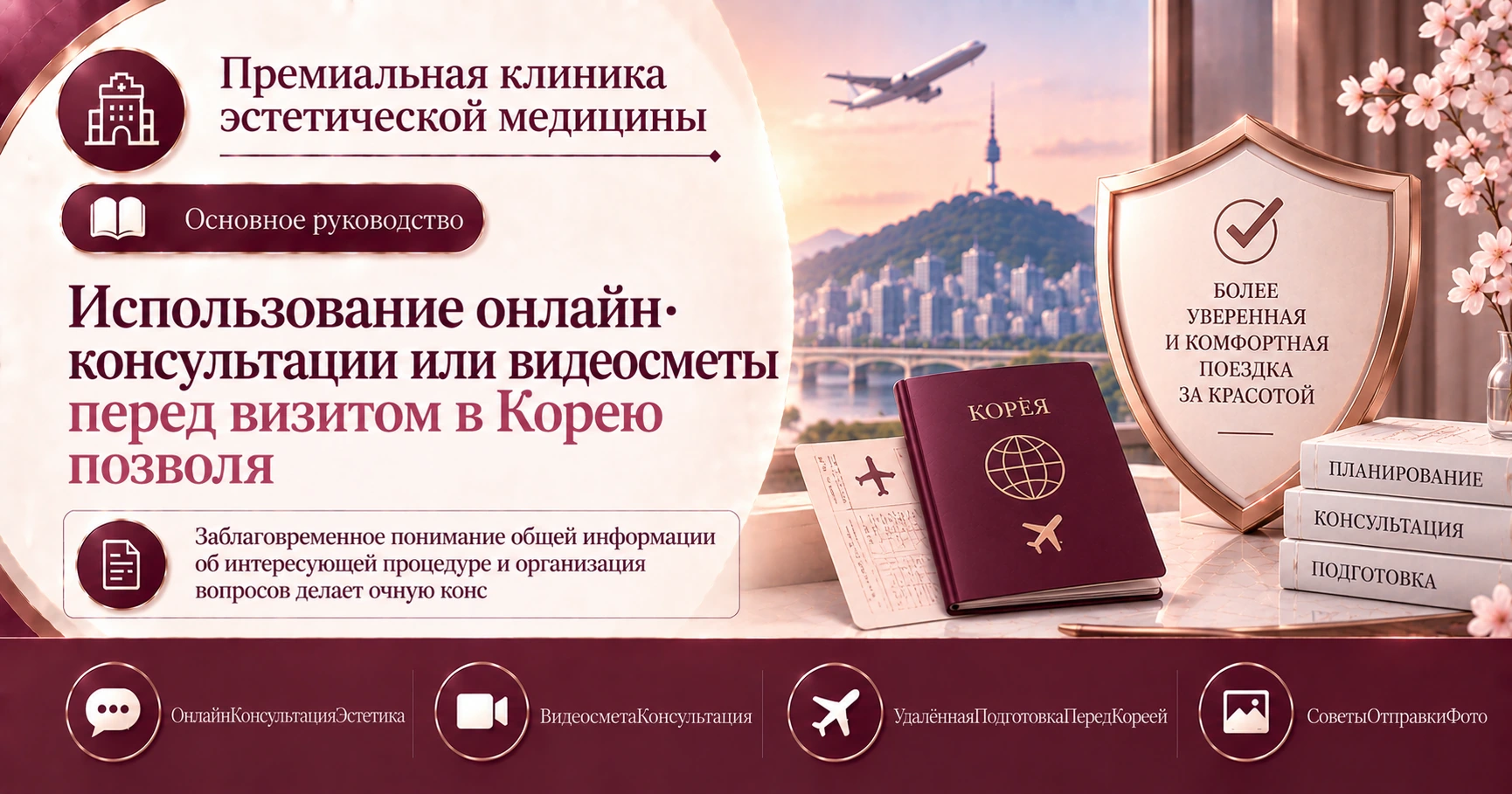 Руководство по онлайн-консультации·видеосмете — Удалённая подготовка перед визитом в Корею 3