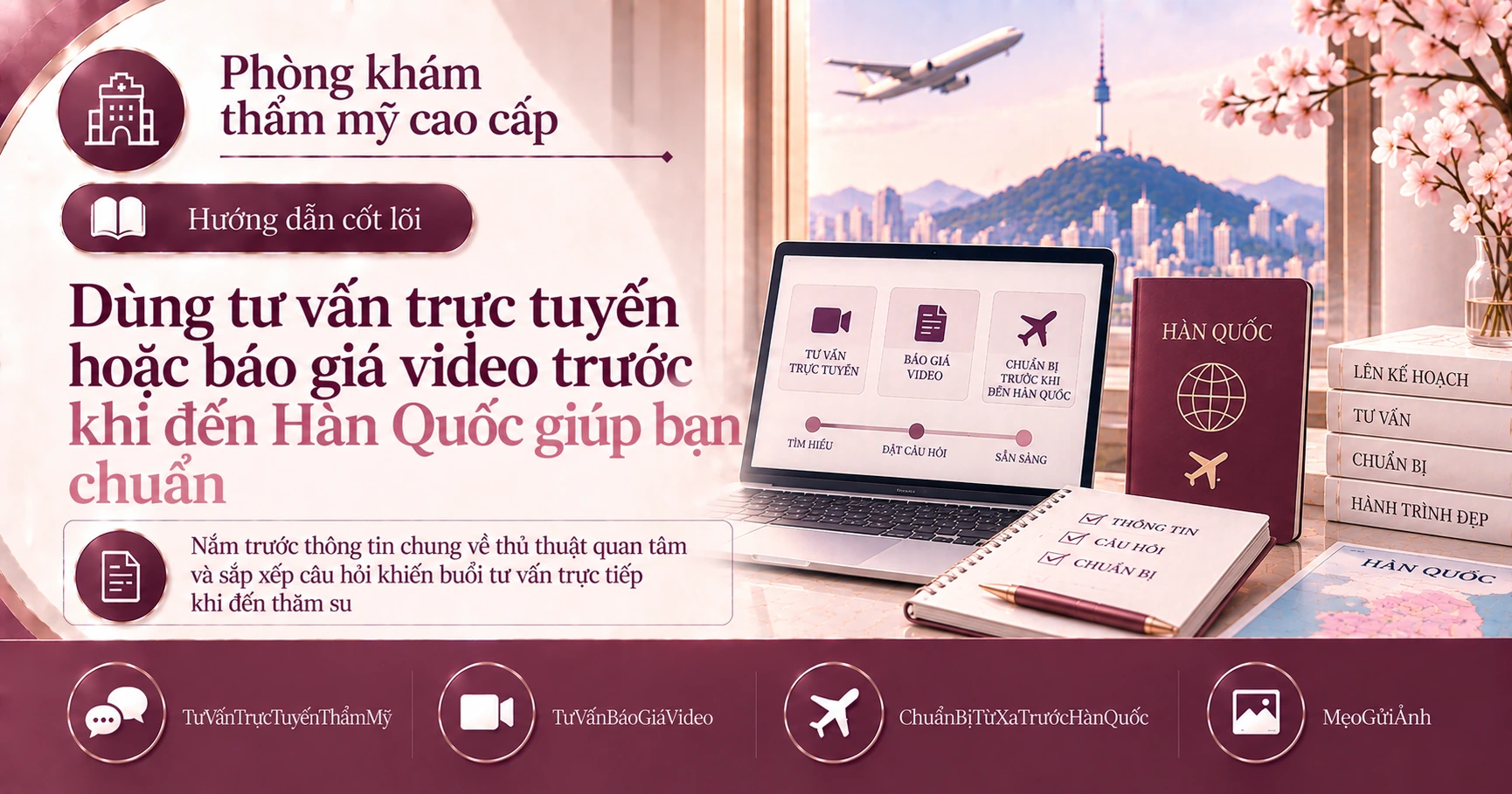 Hướng dẫn tư vấn trực tuyến·báo giá video — Chuẩn bị từ xa trước khi đến Hàn Quốc 3