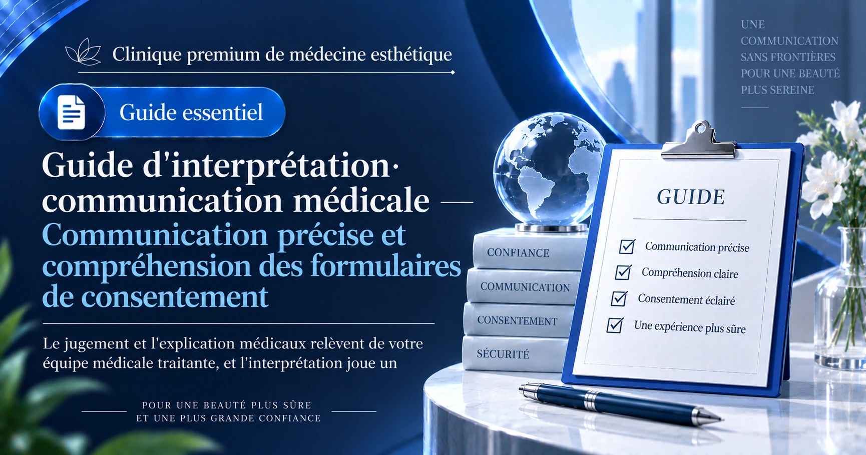 Guide d'interprétation·communication médicale — Communication précise et compréhension des formulaires de consentement 1