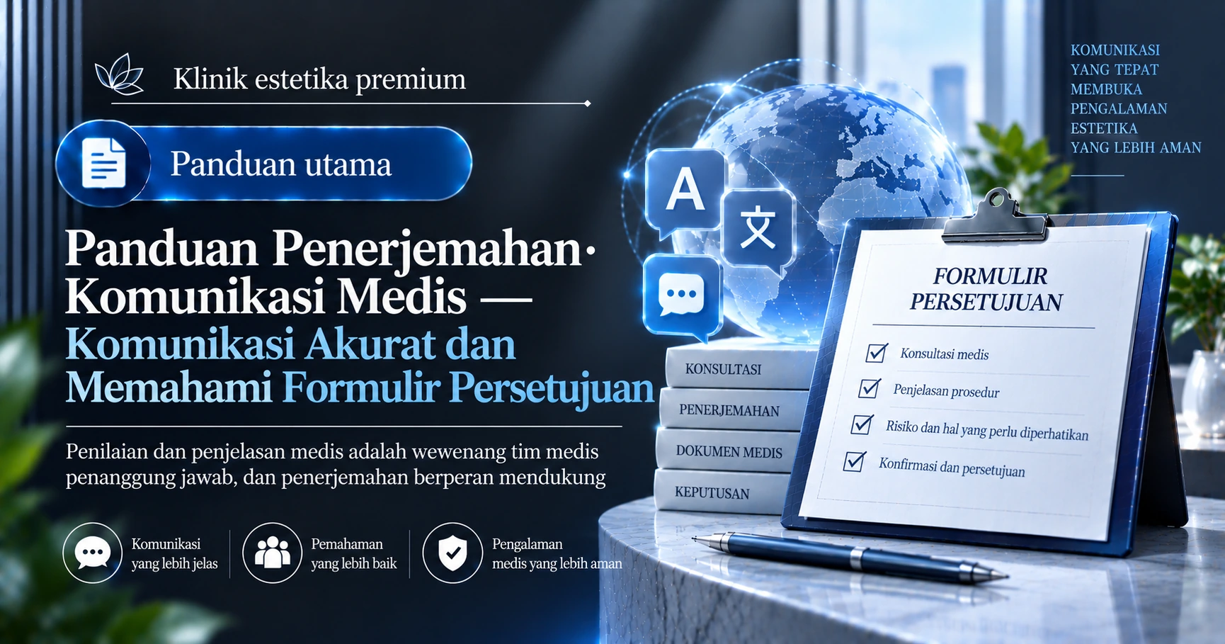 Panduan Penerjemahan·Komunikasi Medis — Komunikasi Akurat dan Memahami Formulir Persetujuan 1