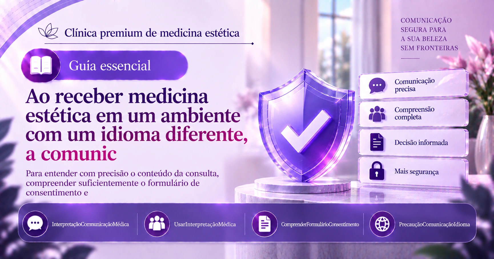 Guia de interpretação·comunicação médica — Comunicação precisa e compreensão dos formulários de consentimento 3