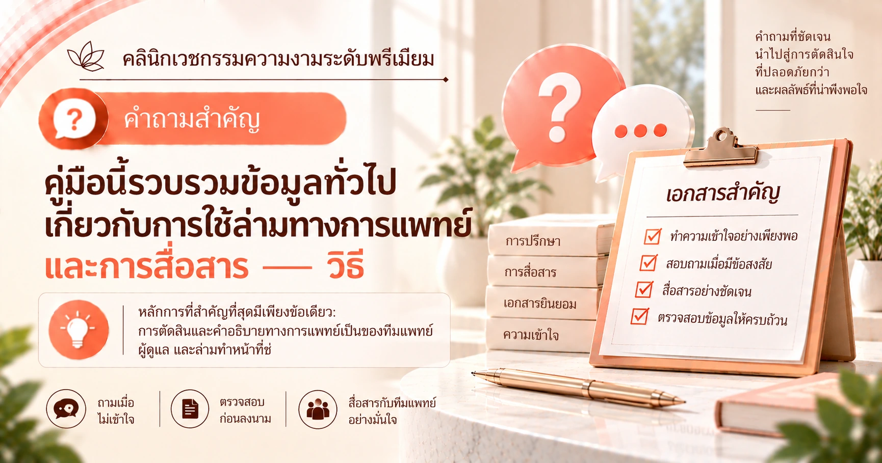 คู่มือล่าม·การสื่อสารทางการแพทย์ —— การสื่อสารที่ถูกต้องและการเข้าใจใบยินยอม 2