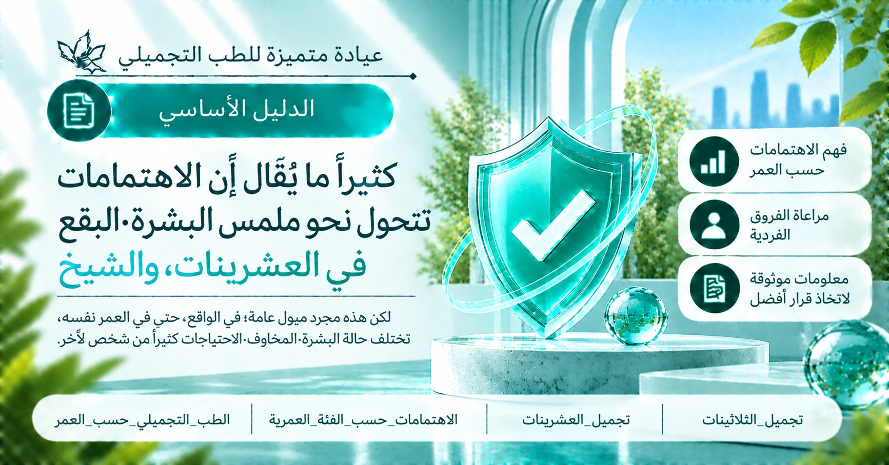 دليل اهتمامات الطب التجميلي حسب الفئة العمرية —— المخاوف والتحضير حسب العمر 3