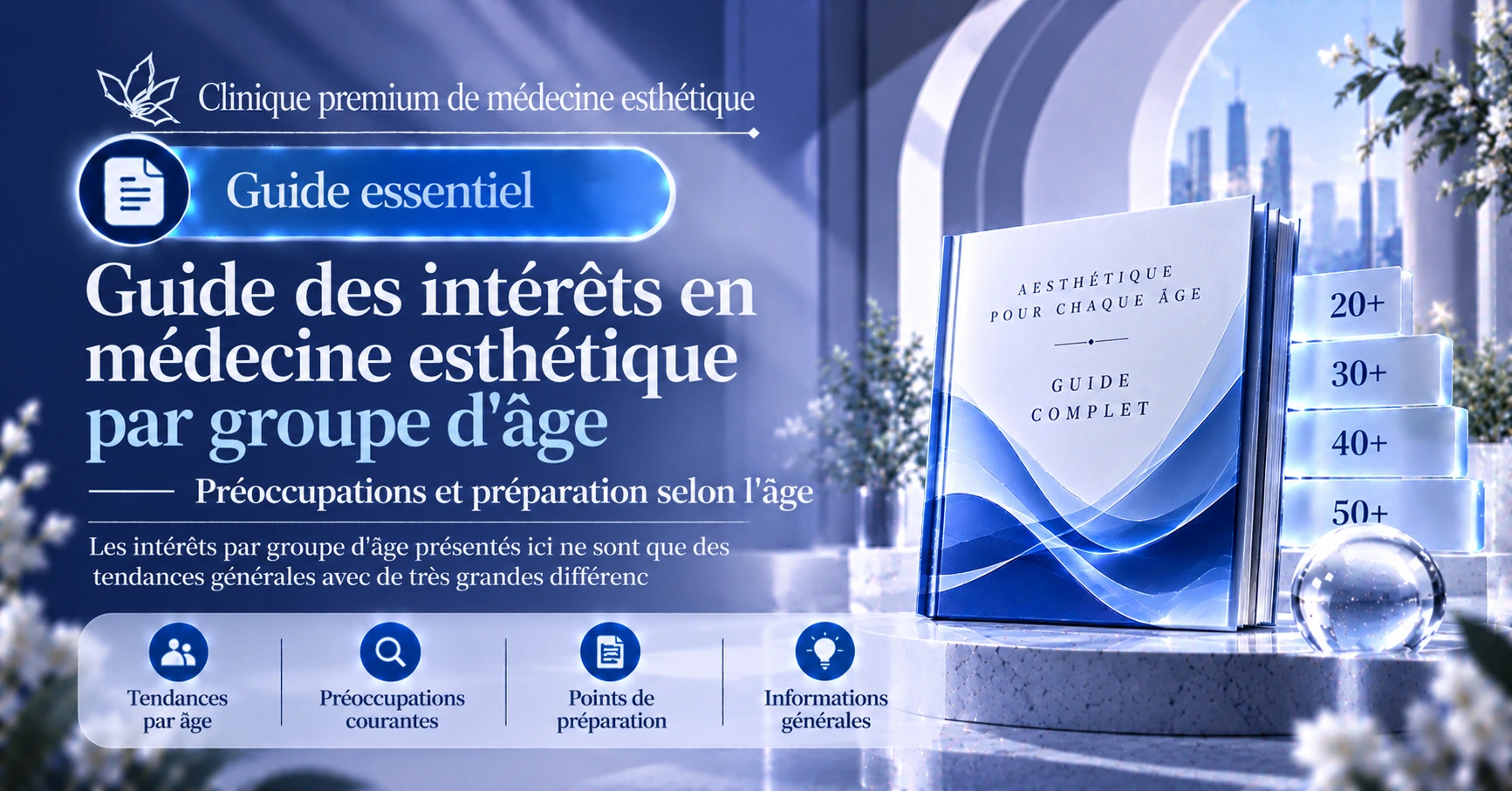 Guide des intérêts en médecine esthétique par groupe d'âge —— Préoccupations et préparation selon l'âge 1