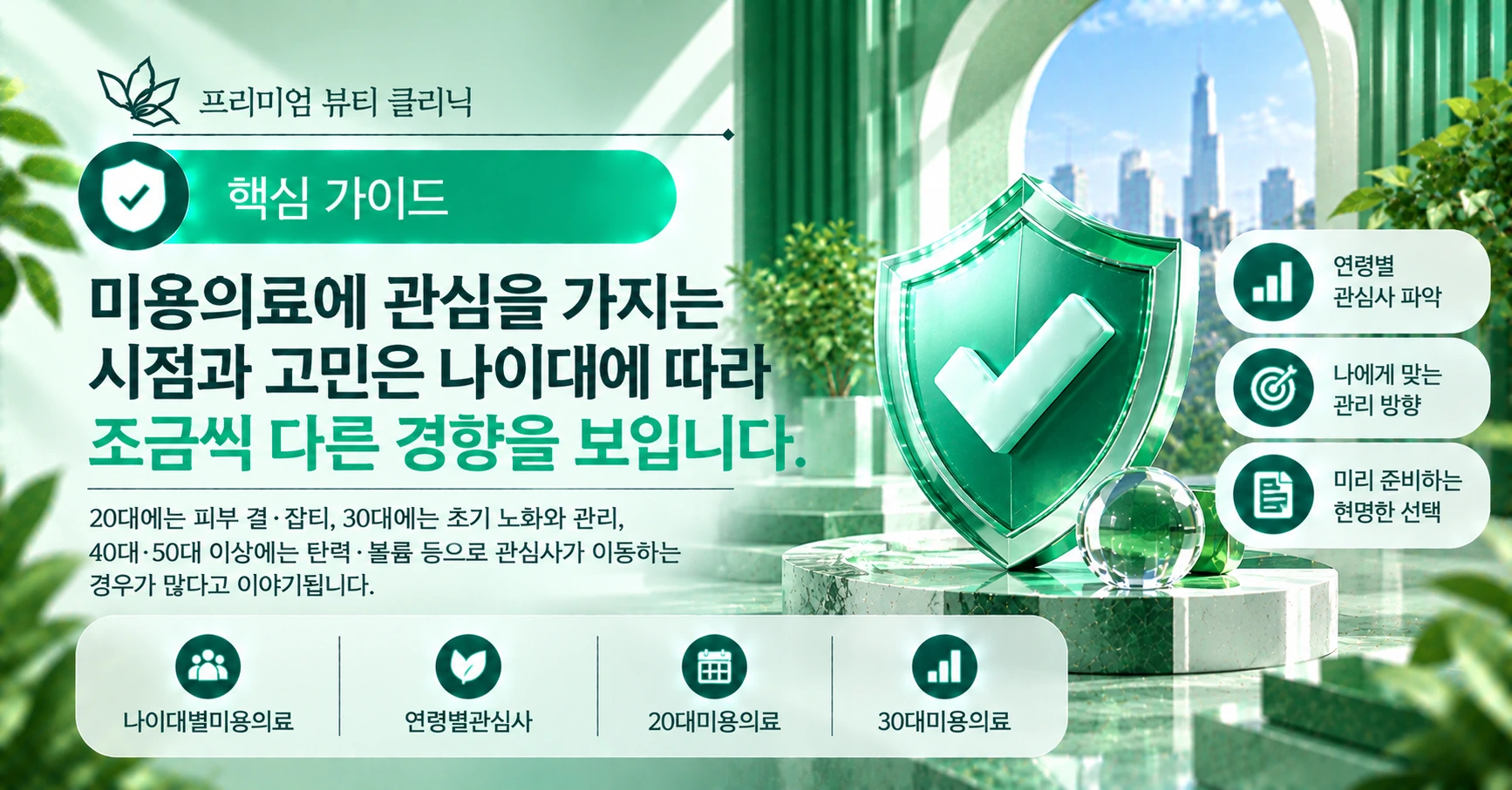 나이대별 미용의료 관심사 가이드 — 연령별 고민과 준비 3