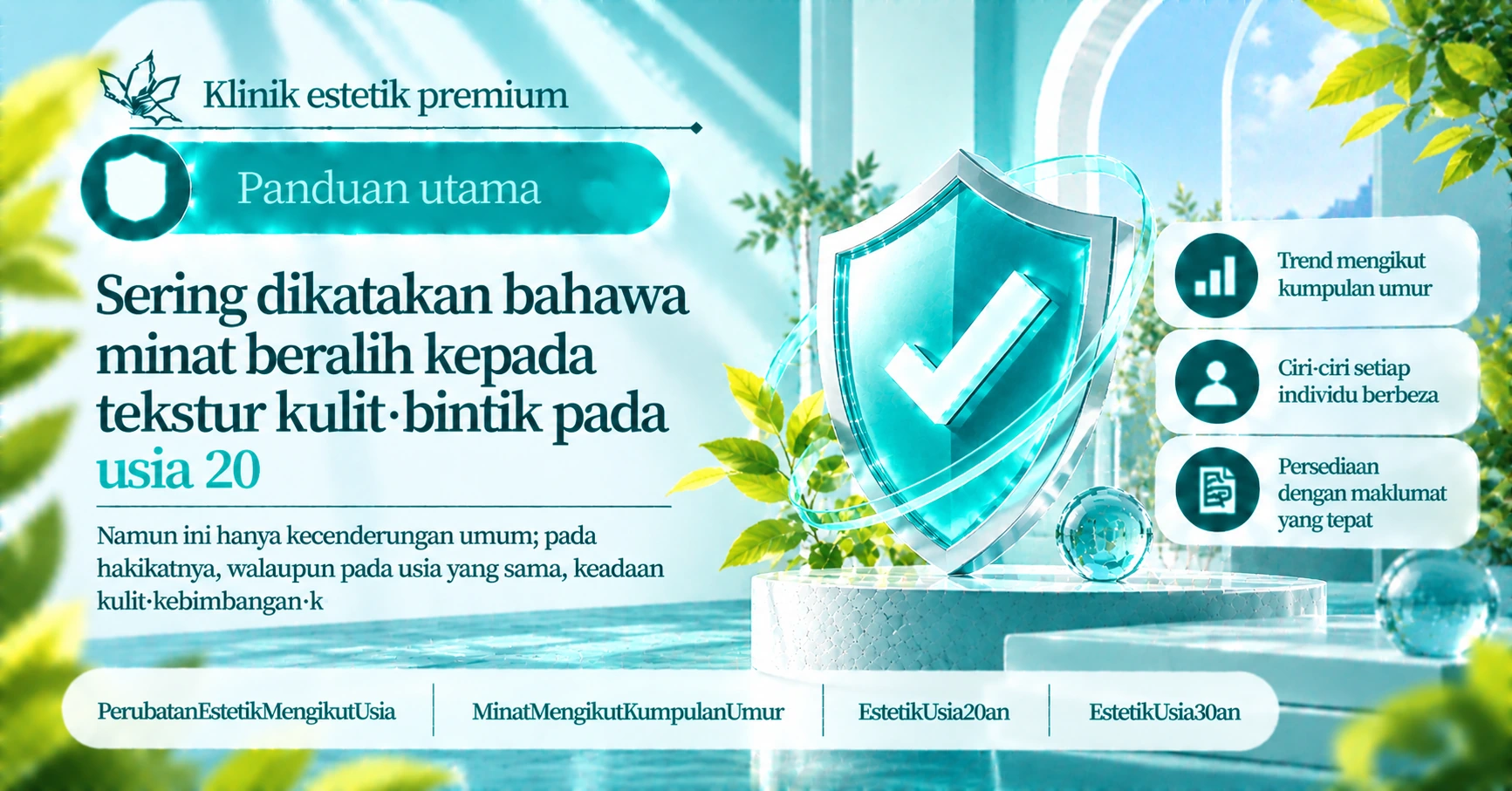Panduan Minat Perubatan Estetik mengikut Kumpulan Umur —— Kebimbangan dan Persediaan mengikut Usia 3