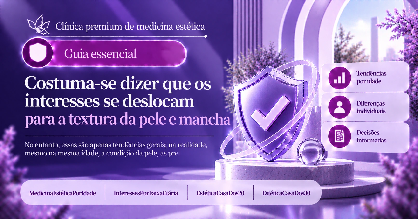 Guia de interesses em medicina estética por faixa etária —— Preocupações e preparação por idade 3