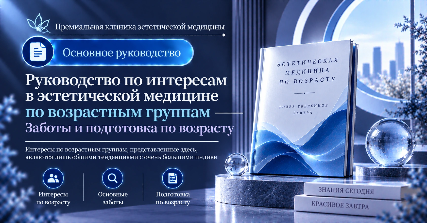 Руководство по интересам в эстетической медицине по возрастным группам —— Заботы и подготовка по возрасту 1