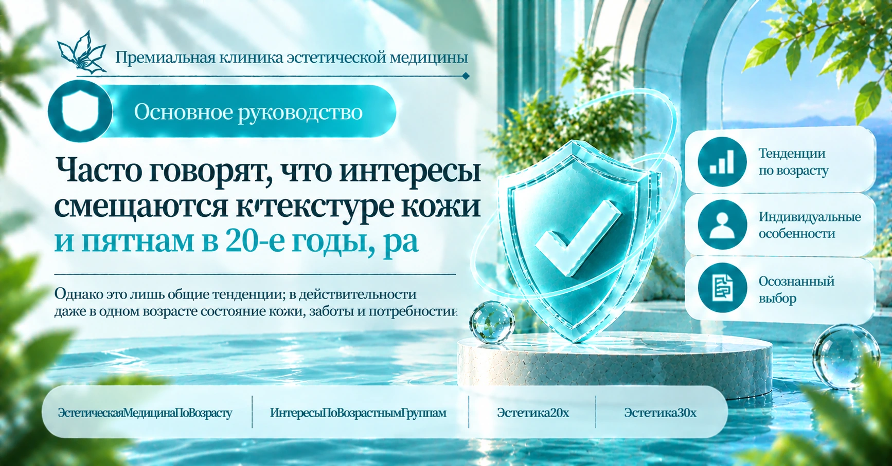 Руководство по интересам в эстетической медицине по возрастным группам —— Заботы и подготовка по возрасту 3