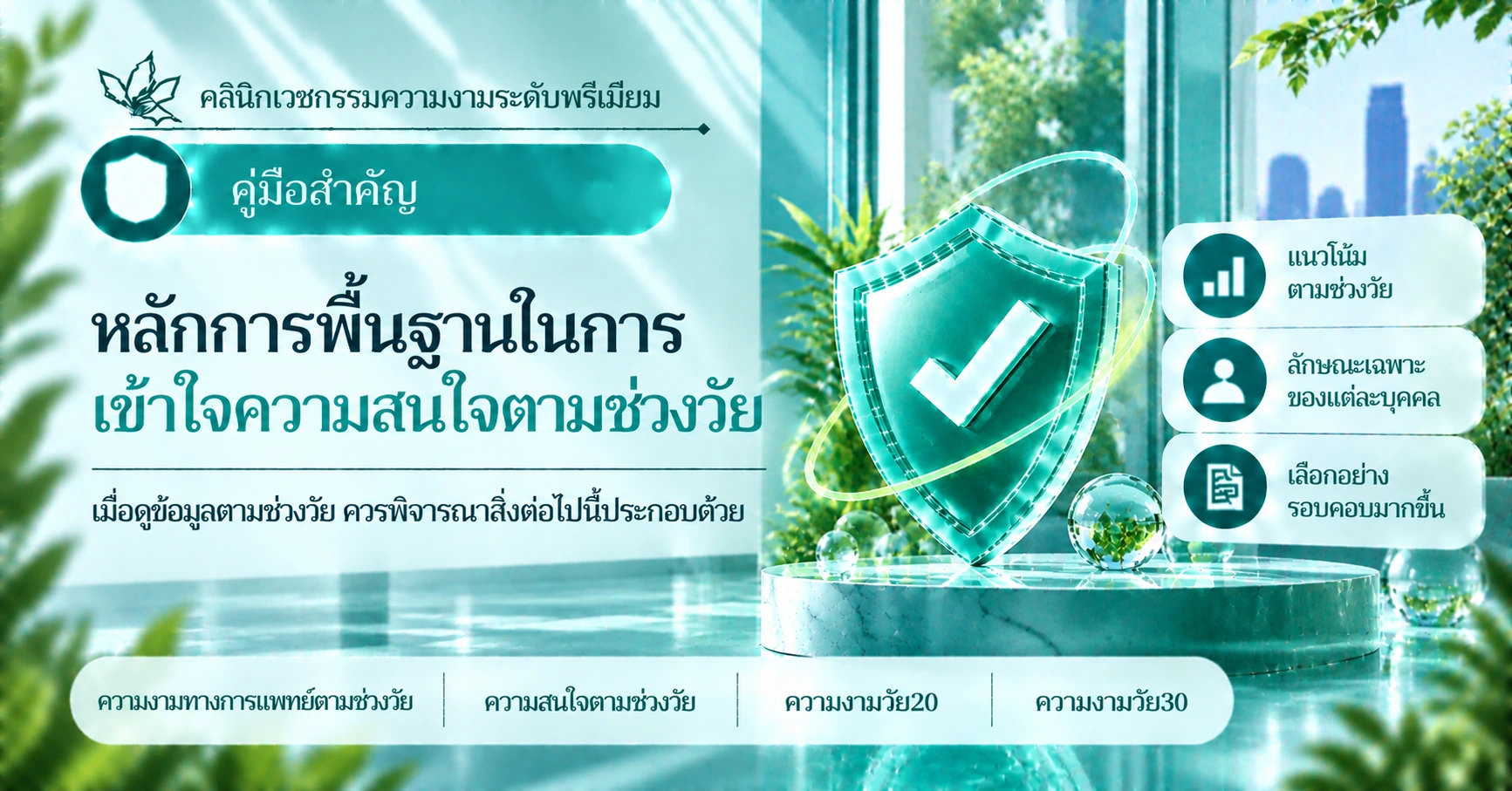 คู่มือความสนใจด้านความงามทางการแพทย์ตามช่วงวัย —— ความกังวลและการเตรียมตัวตามช่วงอายุ 3