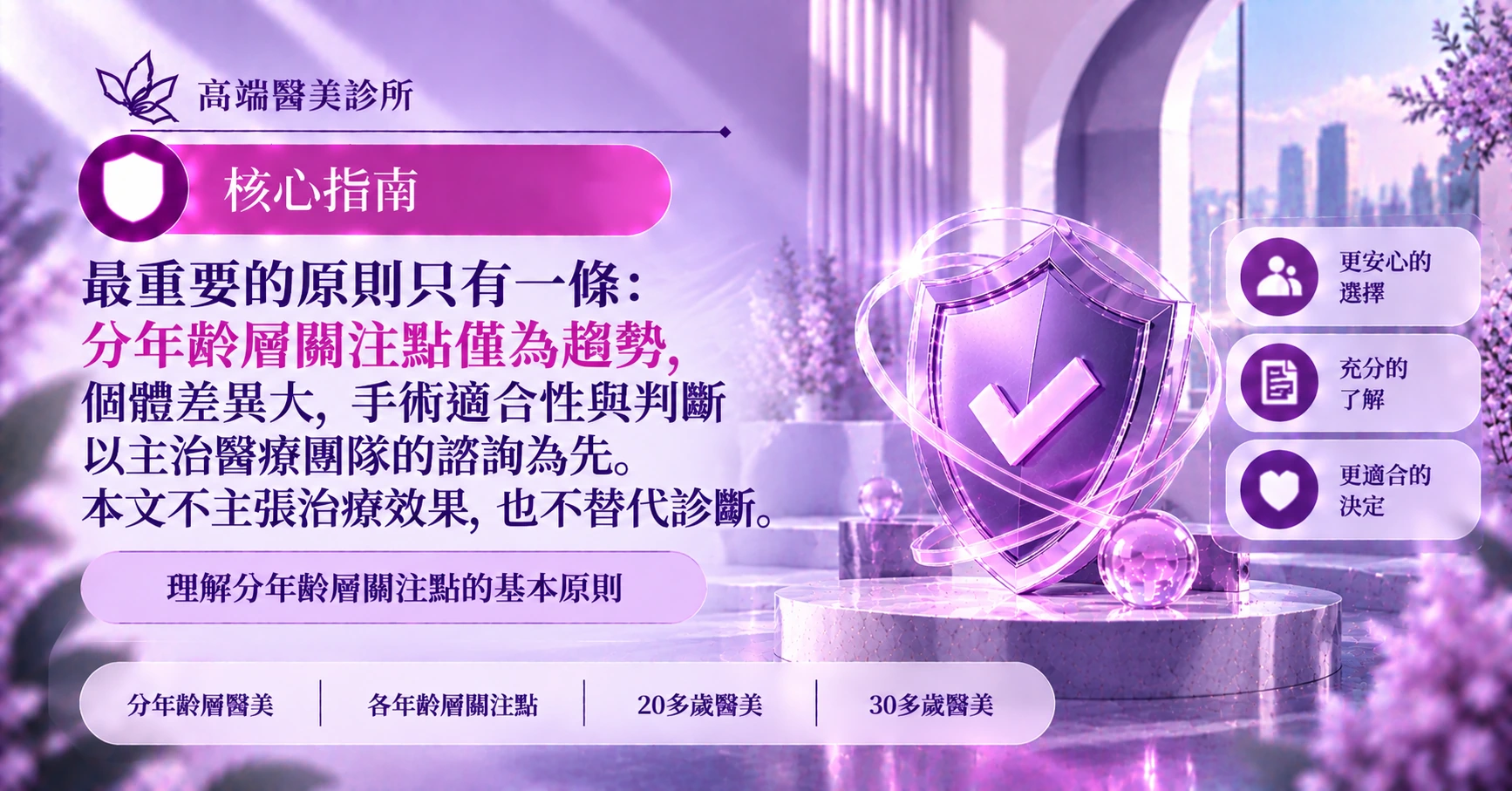 分年齡層醫美關注點指南 —— 各年齡層的困擾與準備 3