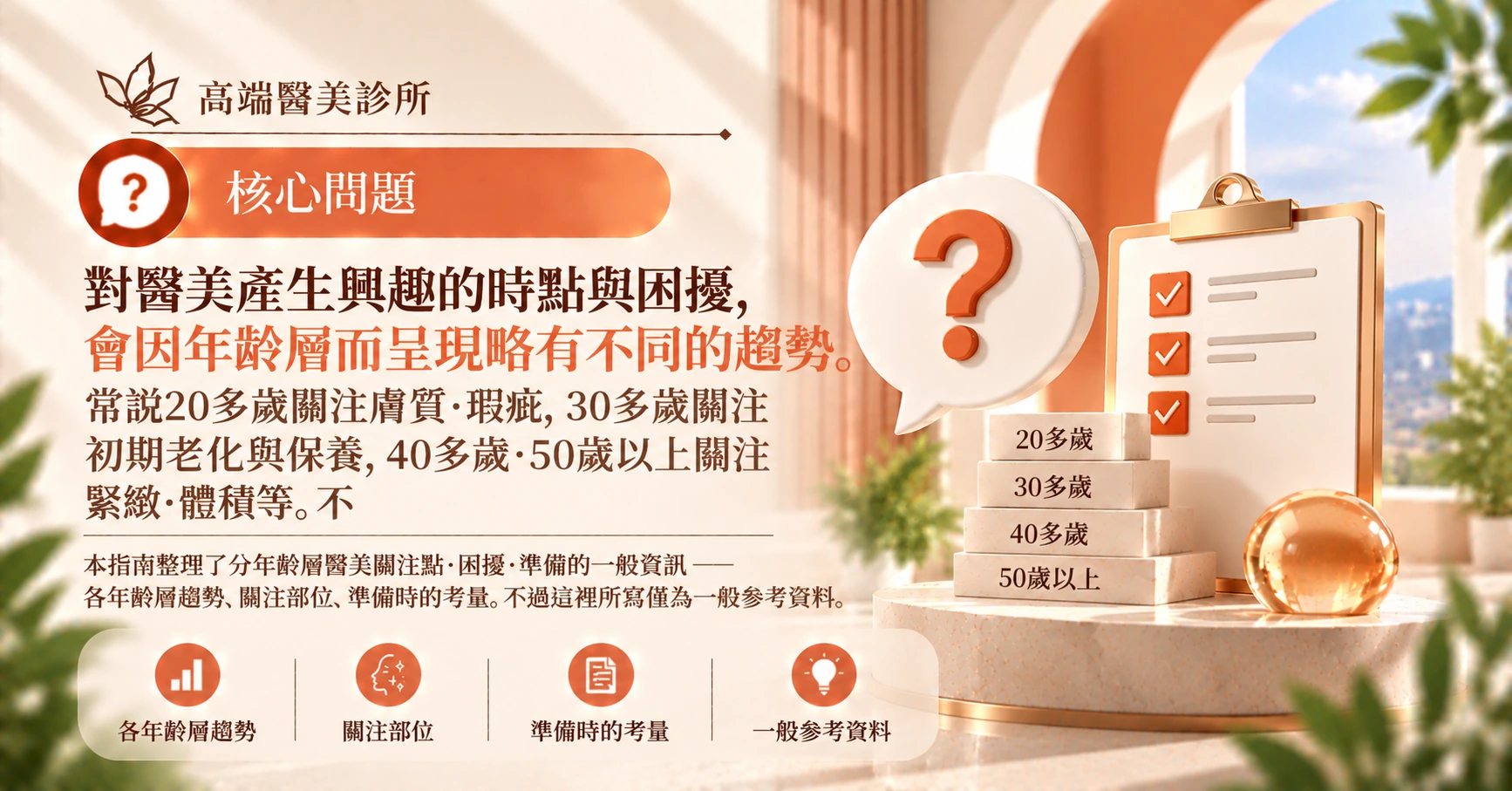 分年齡層醫美關注點指南 —— 各年齡層的困擾與準備 2