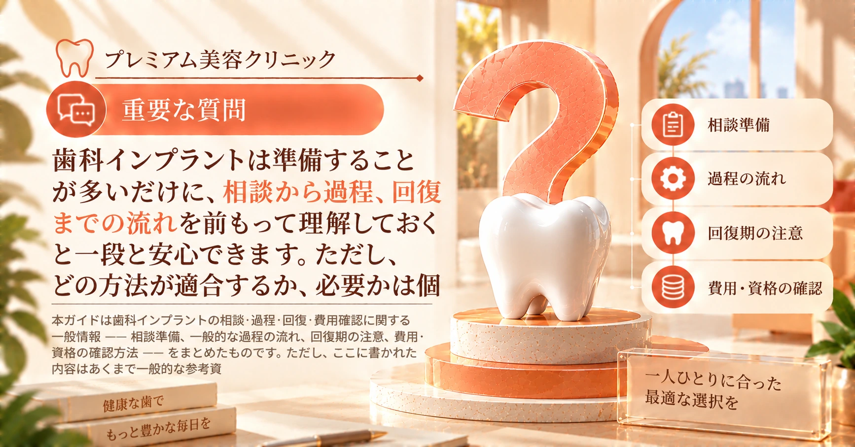 歯科インプラントガイド —— 相談から回復までの準備 2