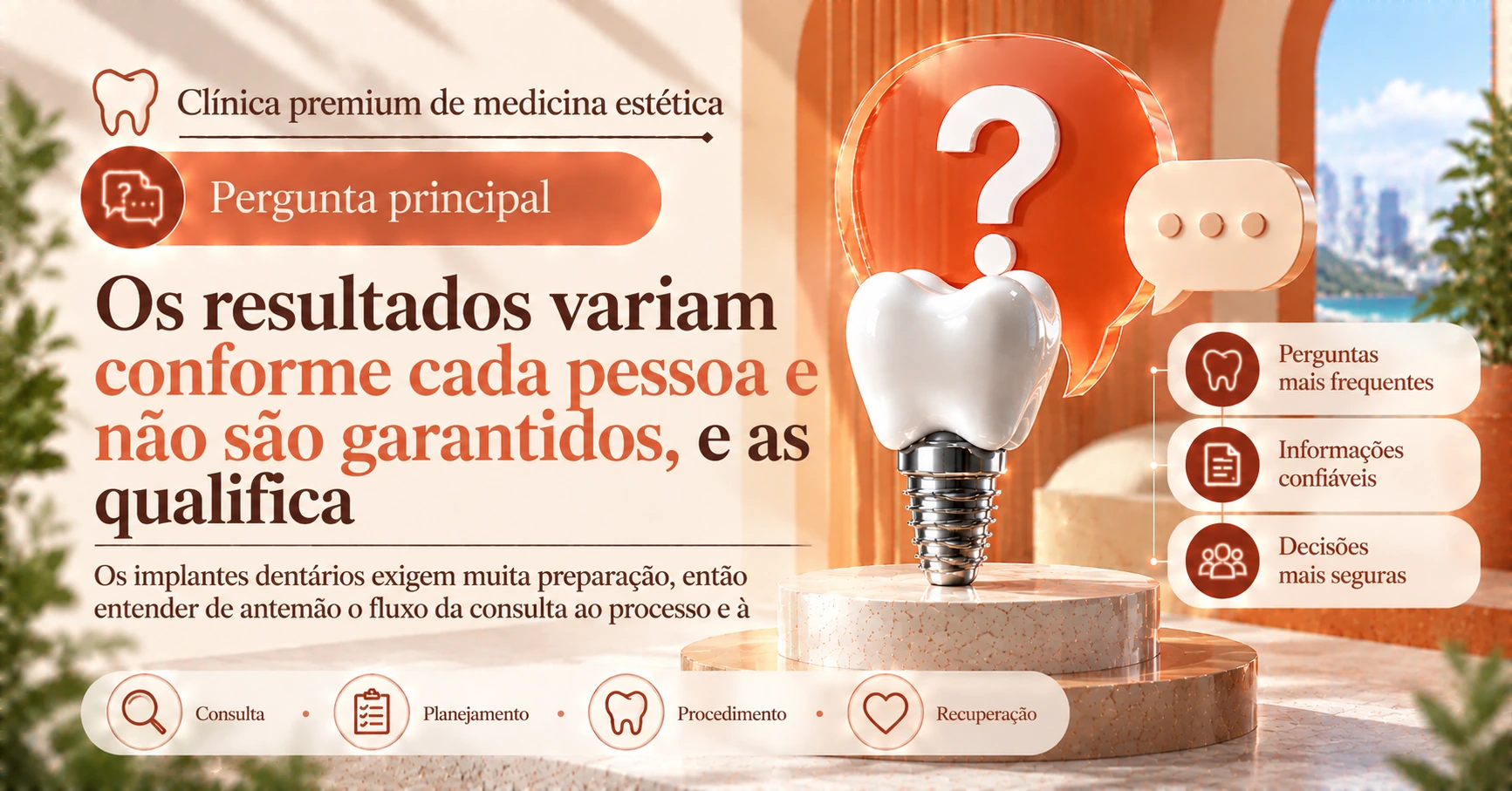 Guia de implantes dentários —— Preparação da consulta à recuperação 2