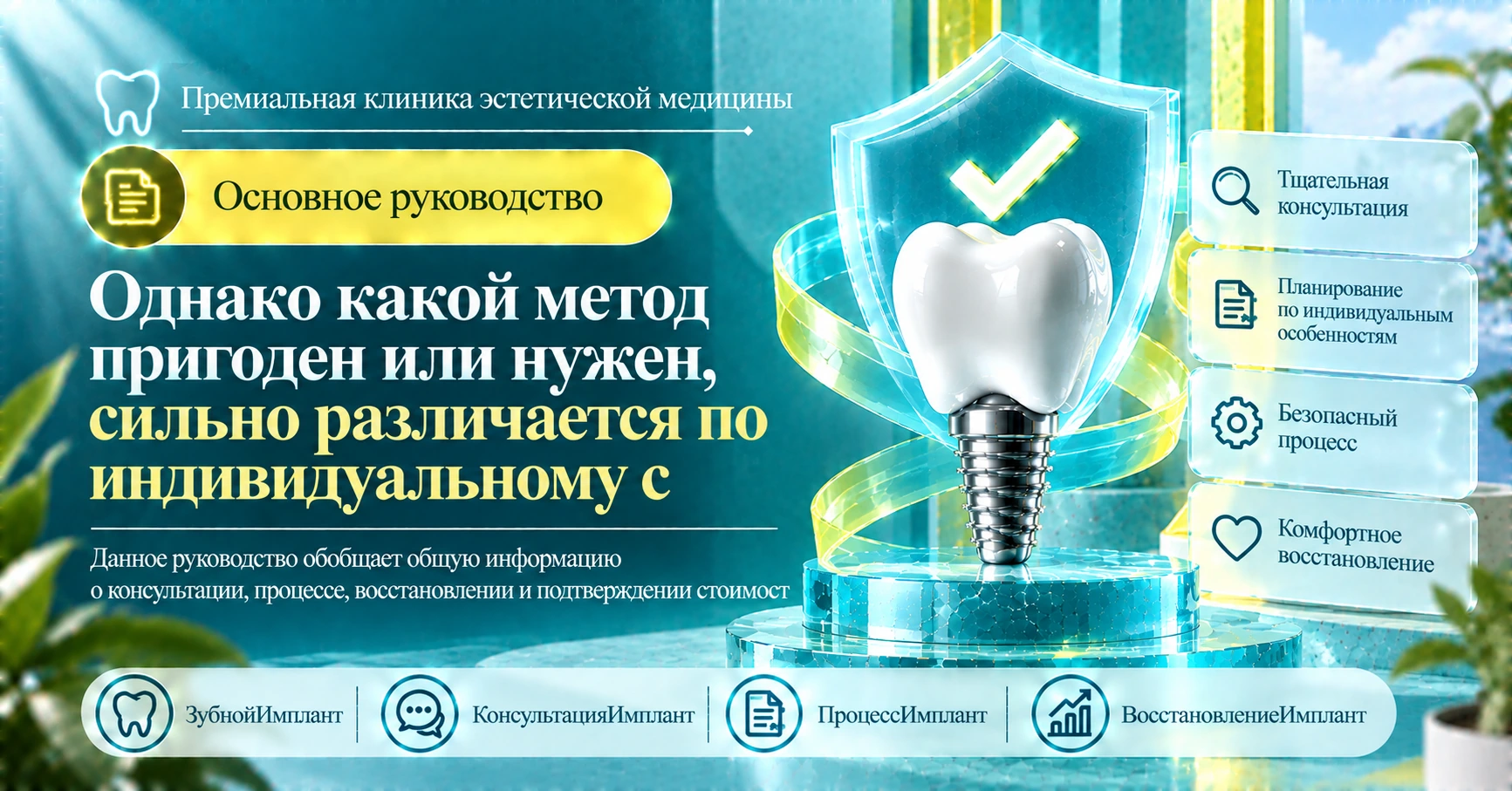 Руководство по зубным имплантам —— Подготовка от консультации до восстановления 3