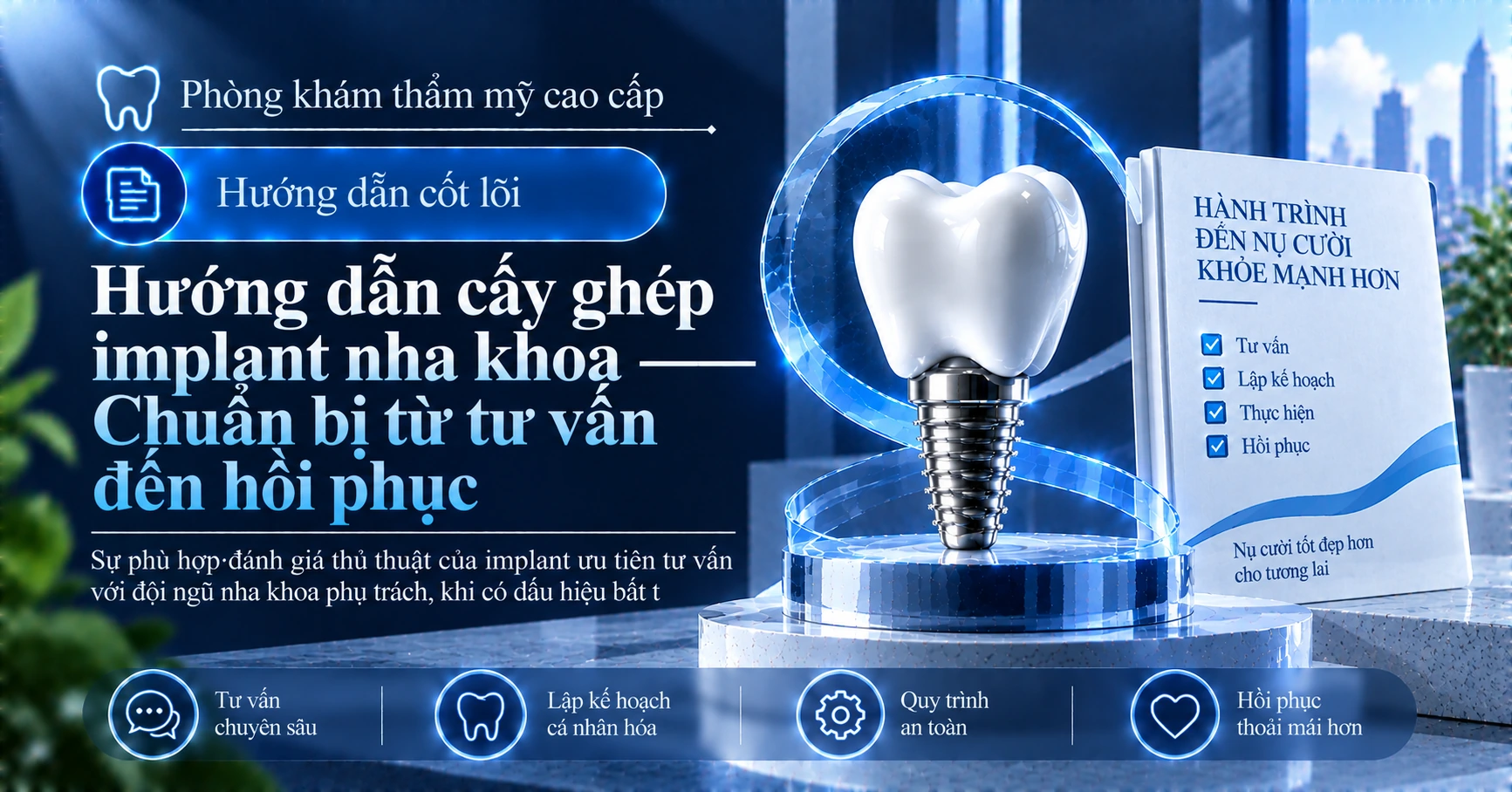 Hướng dẫn cấy ghép implant nha khoa —— Chuẩn bị từ tư vấn đến hồi phục 1