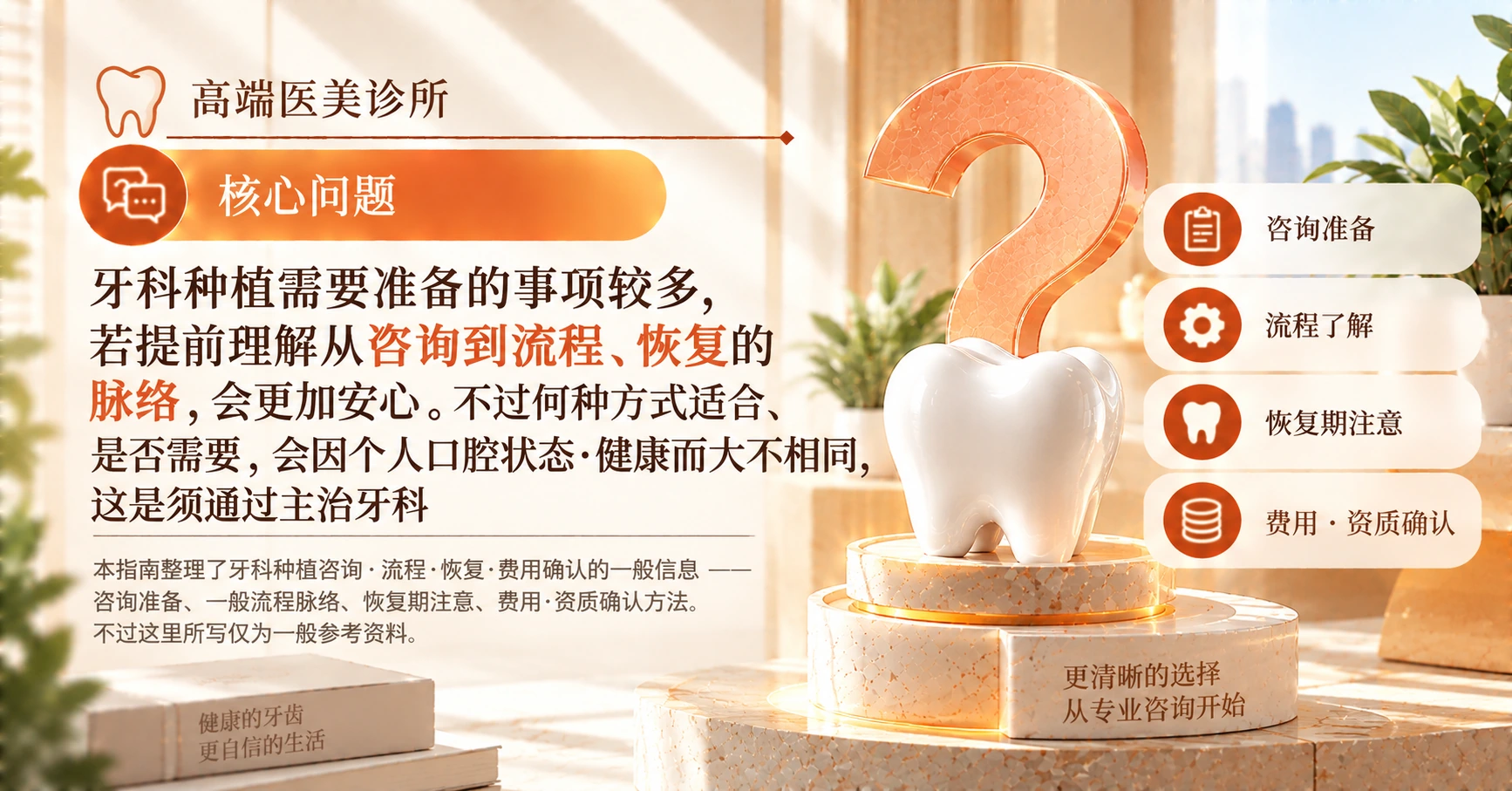 牙科种植体指南 —— 从咨询到恢复的准备 3