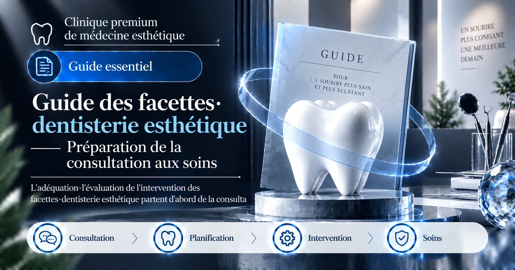 Guide des facettes·dentisterie esthétique —— Préparation de la consultation aux soins