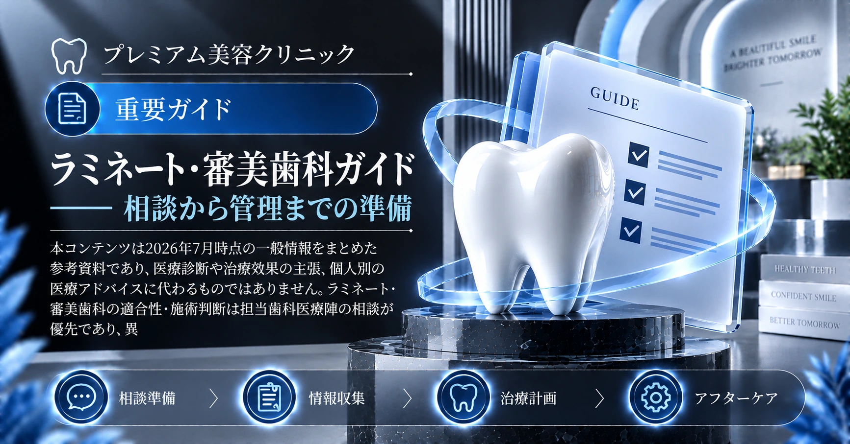 ラミネート·審美歯科ガイド —— 相談から管理までの準備