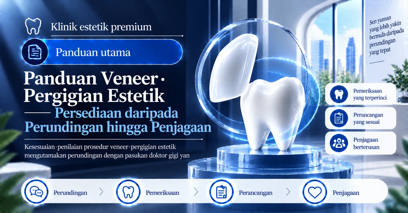 Panduan Veneer·Pergigian Estetik —— Persediaan daripada Perundingan hingga Penjagaan
