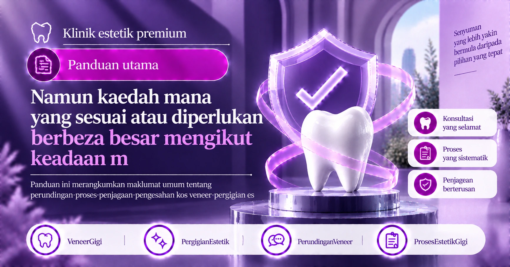 Panduan Veneer·Pergigian Estetik —— Persediaan daripada Perundingan hingga Penjagaan 3