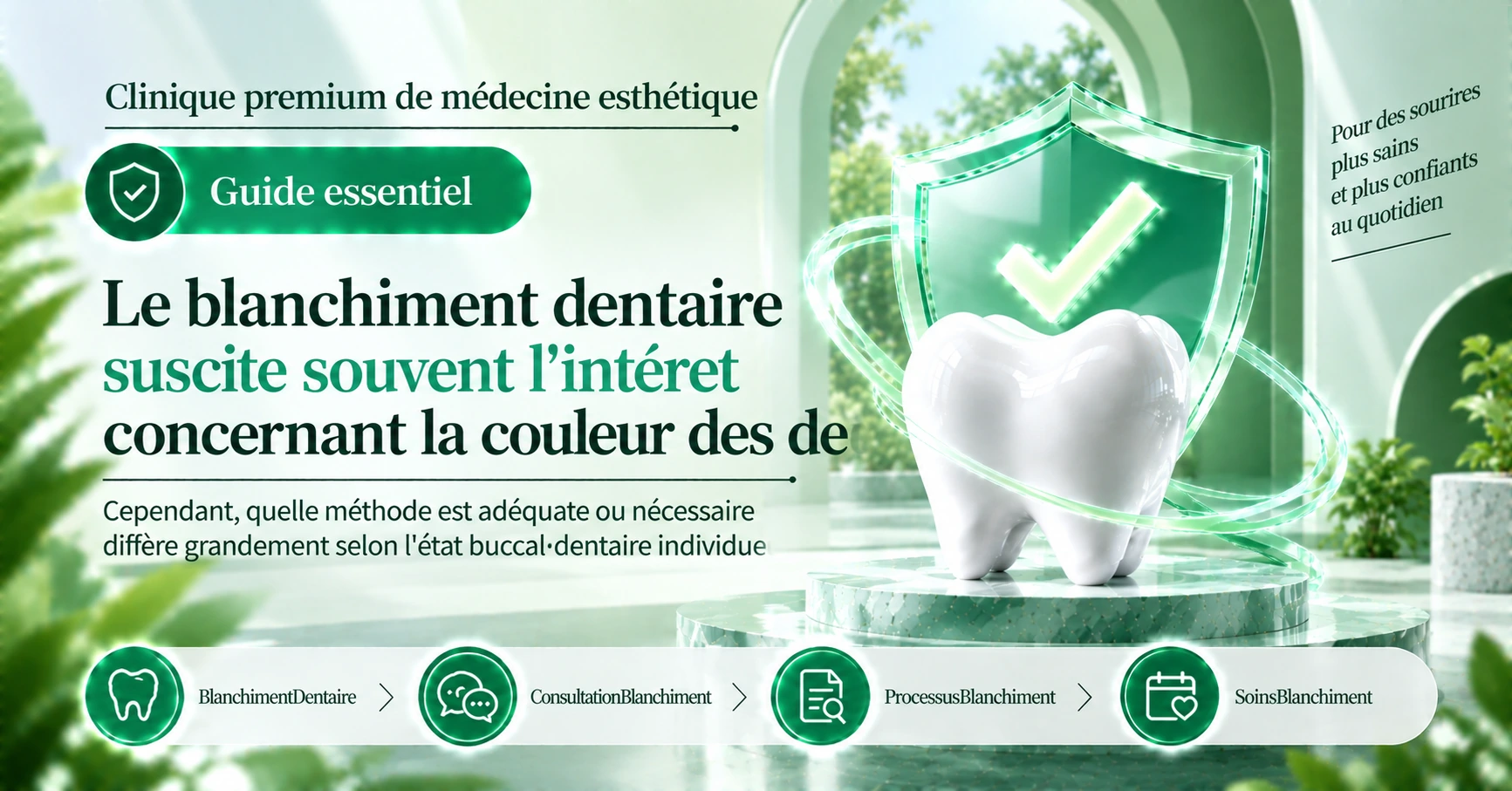 Guide de blanchiment dentaire —— Préparation de la consultation aux soins 3