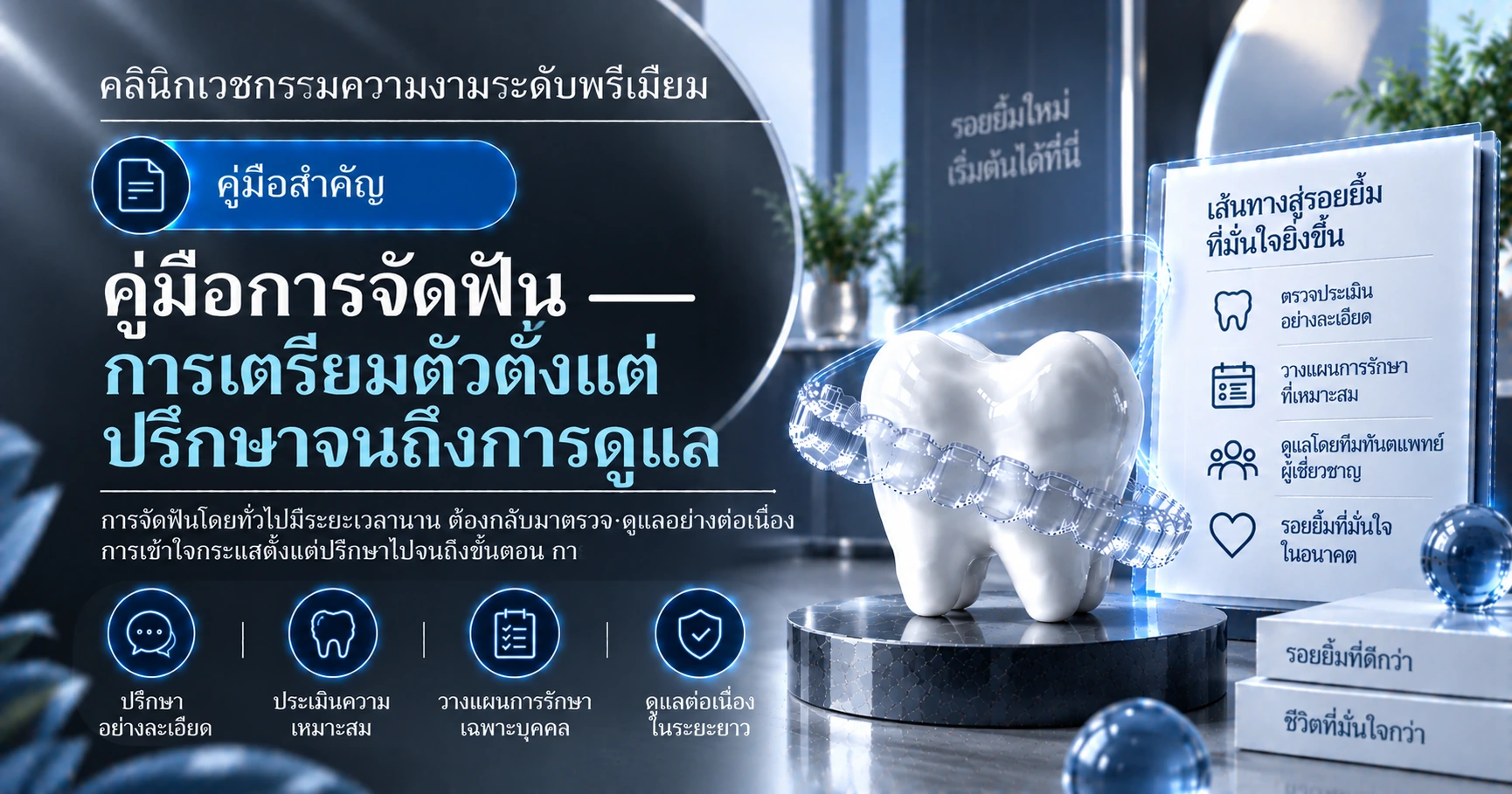 คู่มือการจัดฟัน —— การเตรียมตัวตั้งแต่ปรึกษาจนถึงการดูแล