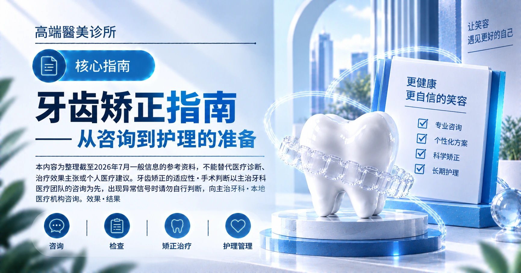 牙齿矫正指南 —— 从咨询到护理的准备