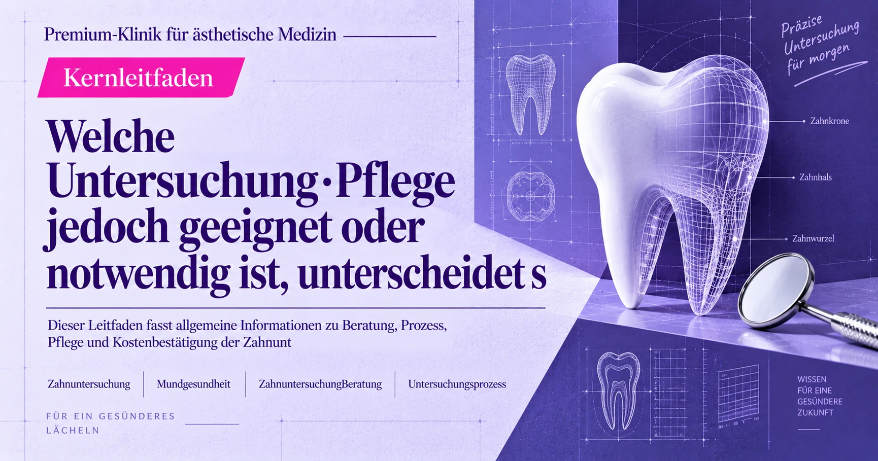 Leitfaden zur Zahnuntersuchung·Mundgesundheit —— Vorbereitung von der Untersuchung bis zur Pflege 3