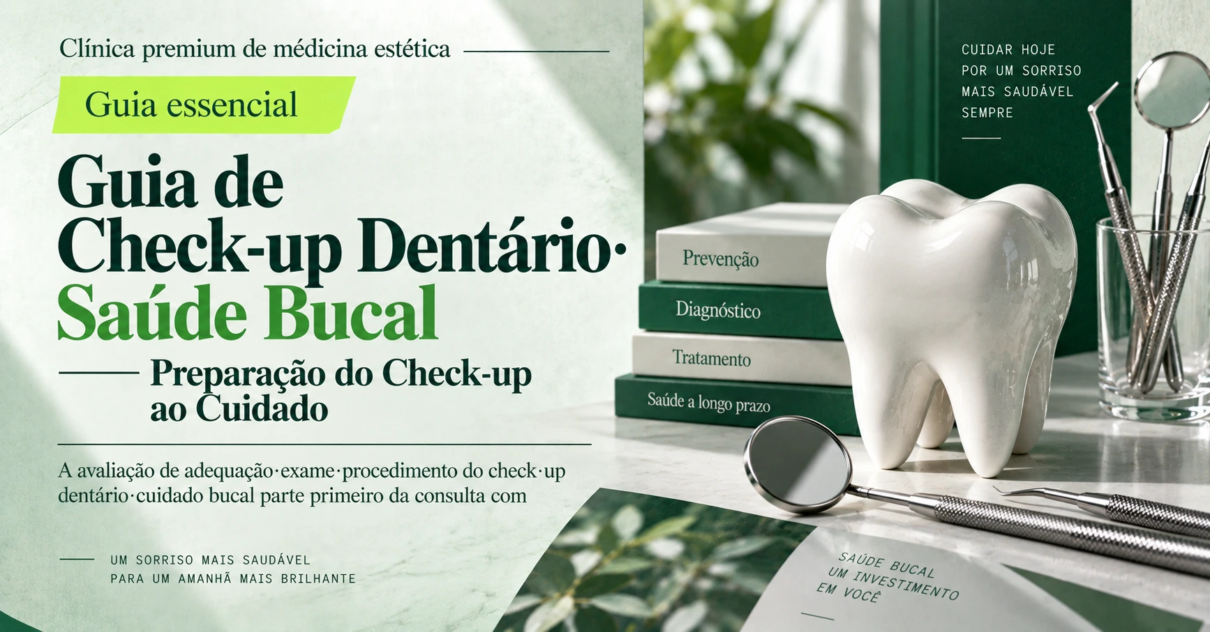 Guia de Check-up Dentário·Saúde Bucal —— Preparação do Check-up ao Cuidado