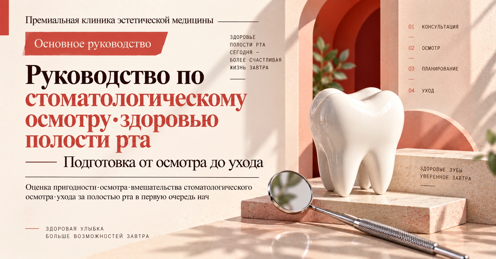 Руководство по стоматологическому осмотру·здоровью полости рта —— Подготовка от осмотра до ухода