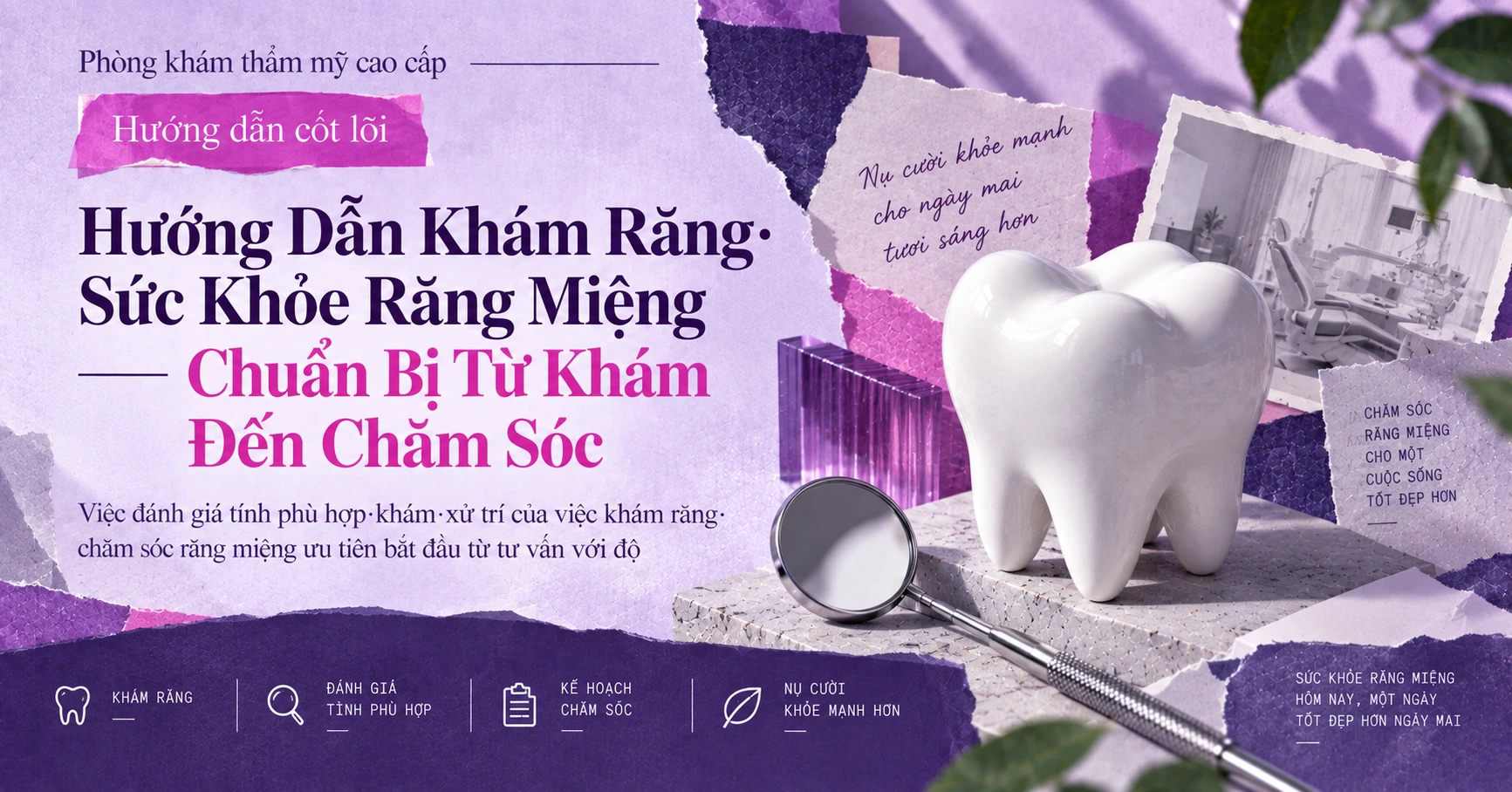 Hướng Dẫn Khám Răng·Sức Khỏe Răng Miệng —— Chuẩn Bị Từ Khám Đến Chăm Sóc