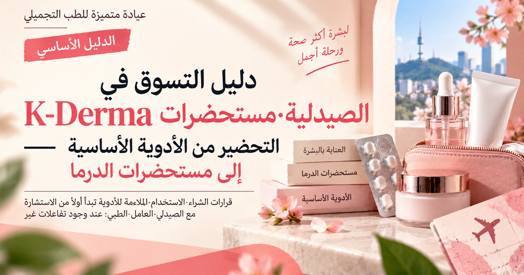 دليل التسوق في الصيدلية·مستحضرات K-Derma —— التحضير من الأدوية الأساسية إلى مستحضرات الدرما