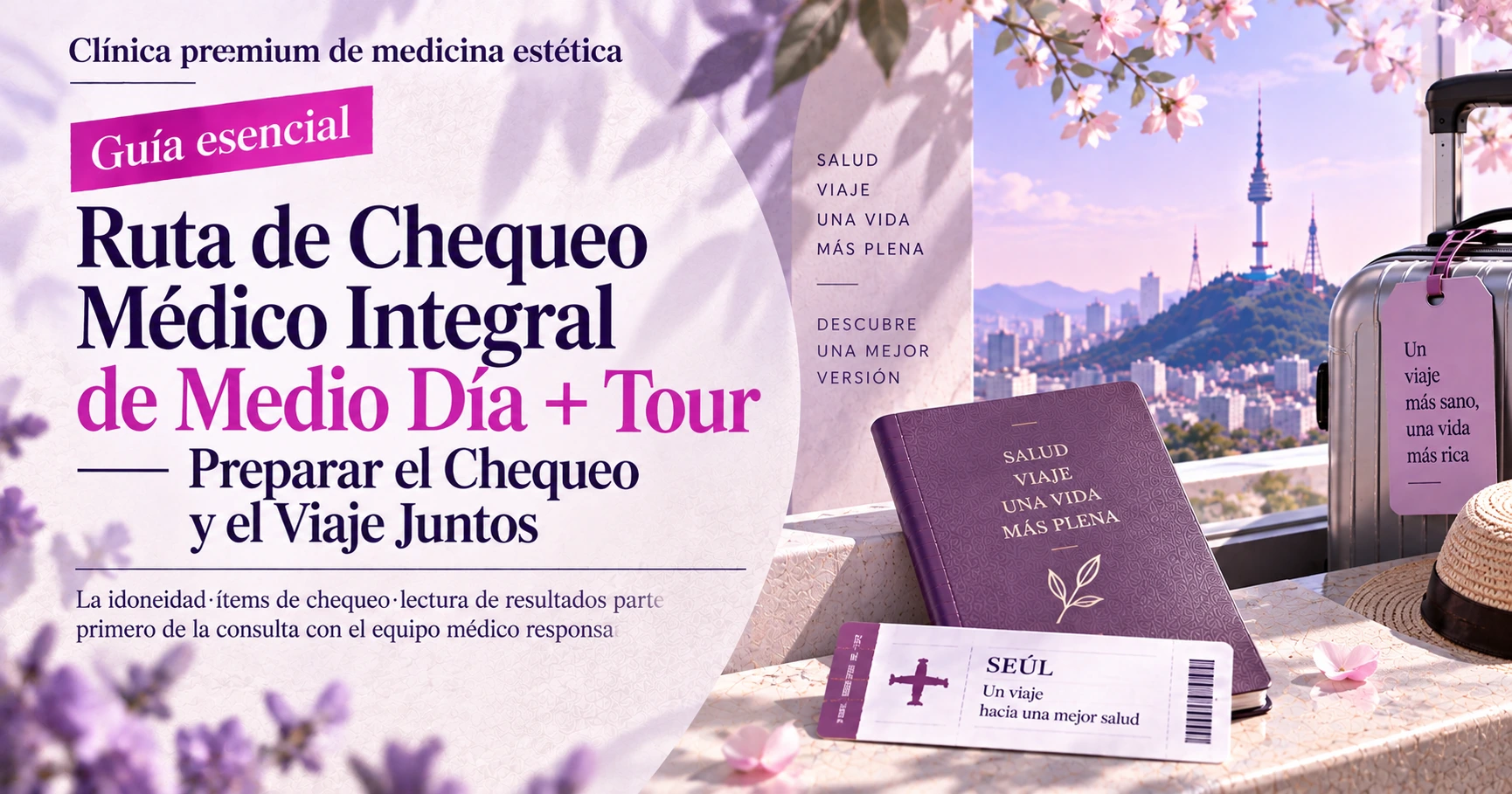 Ruta de Chequeo Médico Integral de Medio Día + Tour —— Preparar el Chequeo y el Viaje Juntos