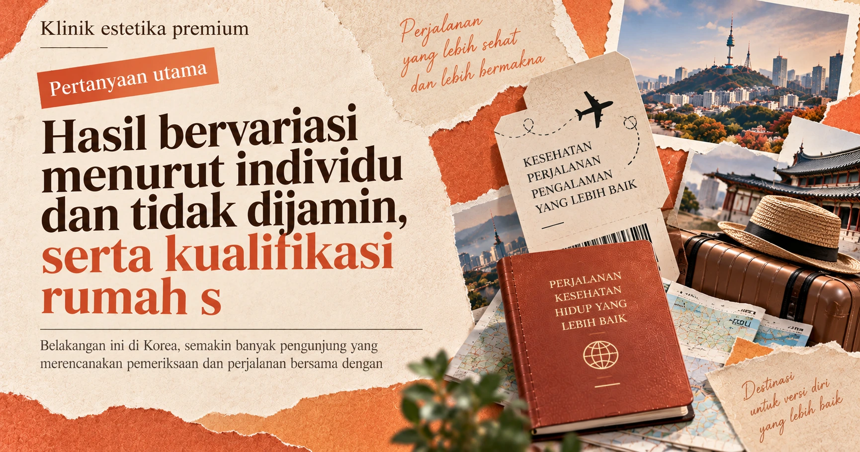 Rute Pemeriksaan Kesehatan Satu Atap Setengah Hari + Wisata —— Mempersiapkan Pemeriksaan dan Perjalanan Bersama 2