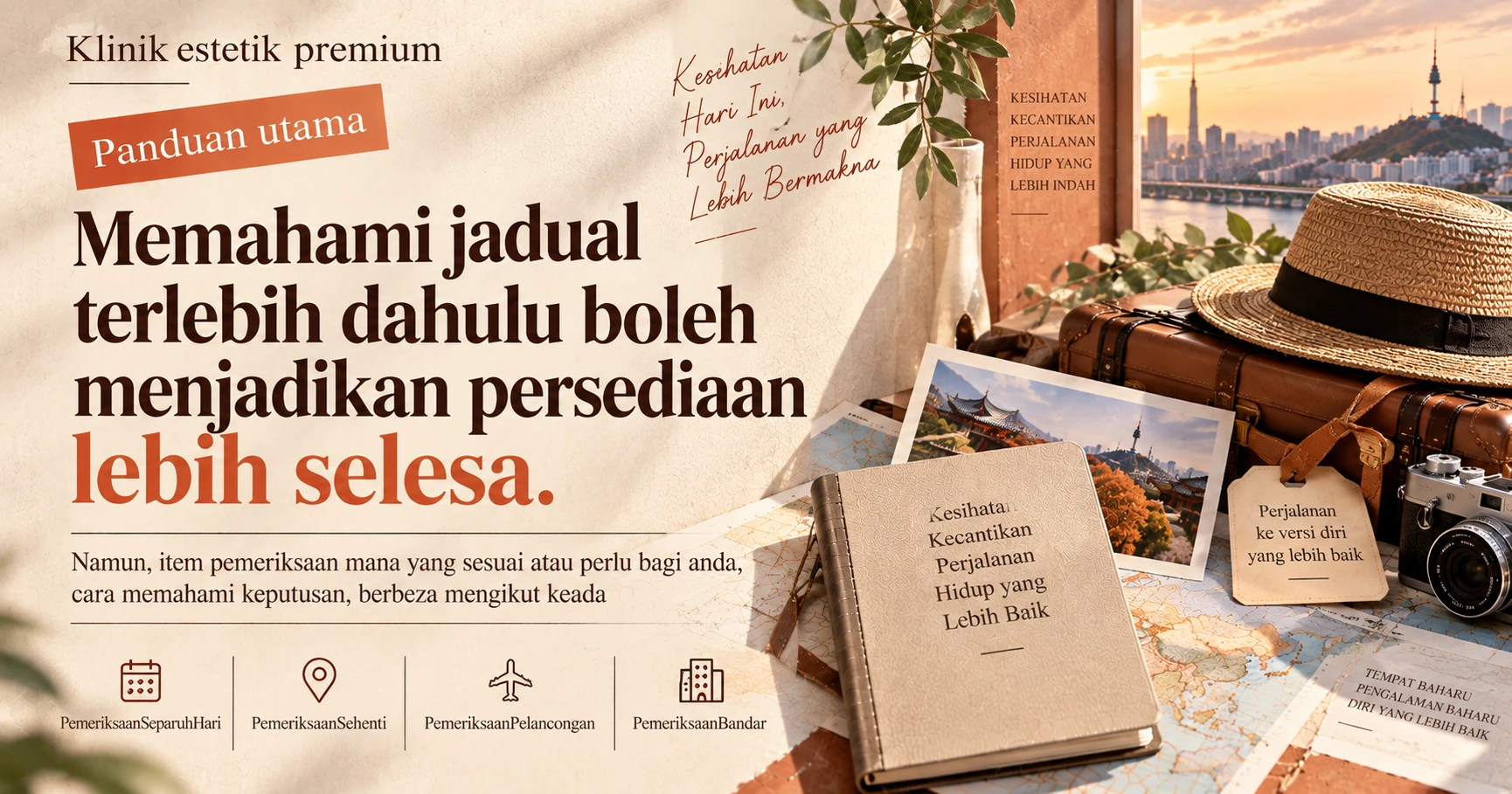 Laluan Pemeriksaan Kesihatan Sehenti Separuh Hari + Pelancongan —— Menyediakan Pemeriksaan dan Perjalanan Bersama 3
